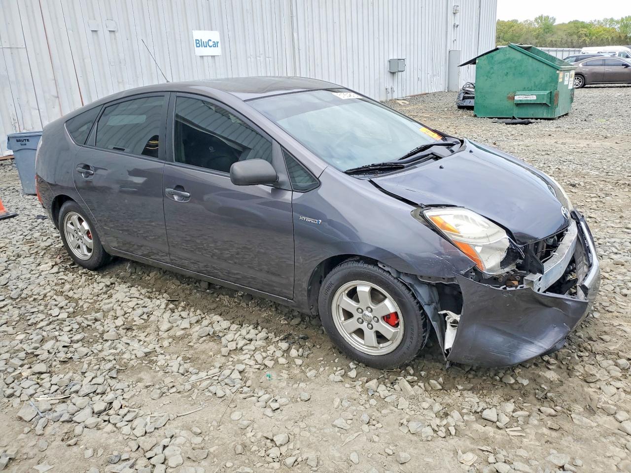 2008 Toyota Prius Base Gray vin: JTDKB20U083404573