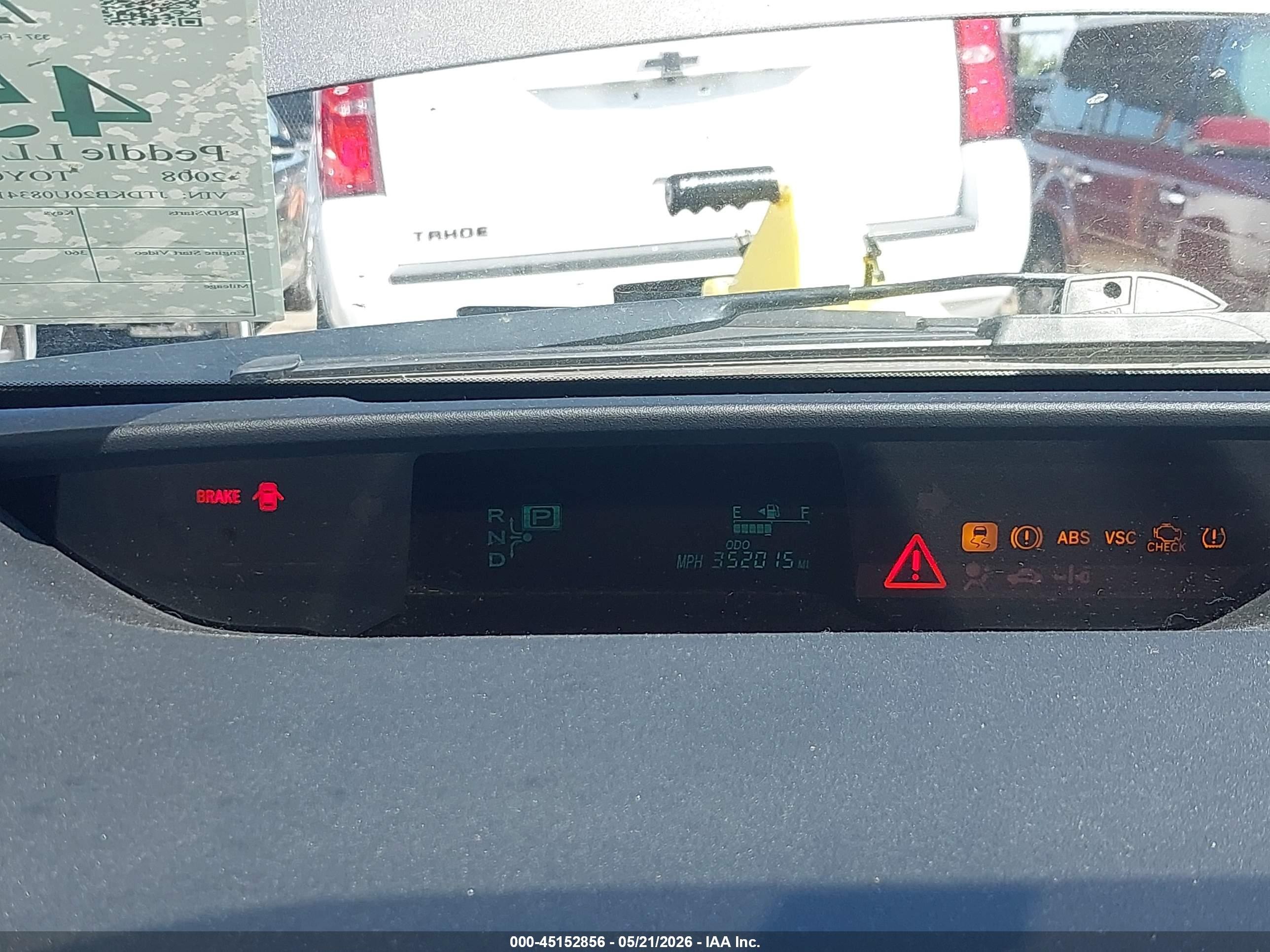 2008 Toyota Prius   Серый vin: JTDKB20U083417002