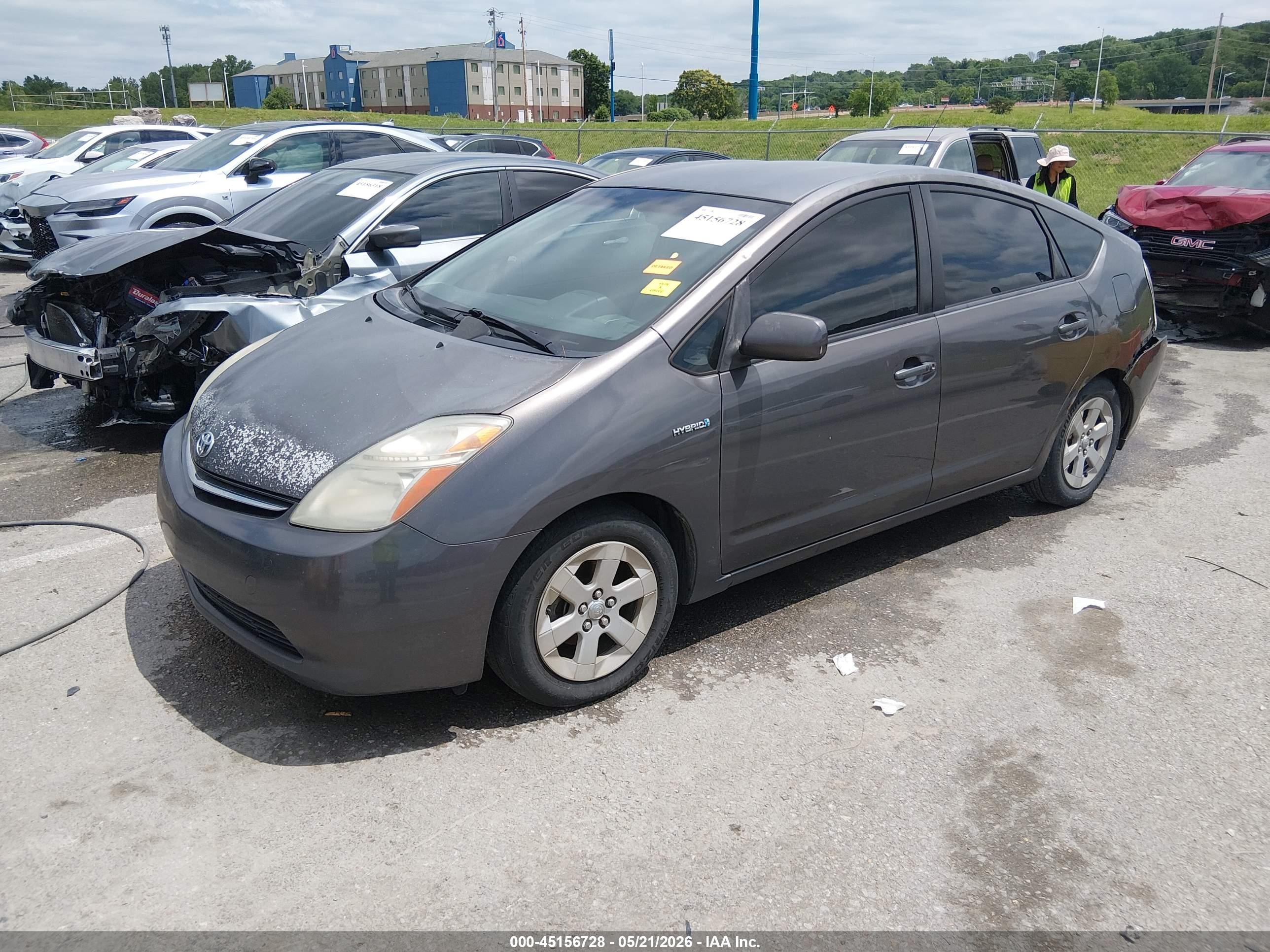 2008 Toyota Prius   Gray vin: JTDKB20U083425438