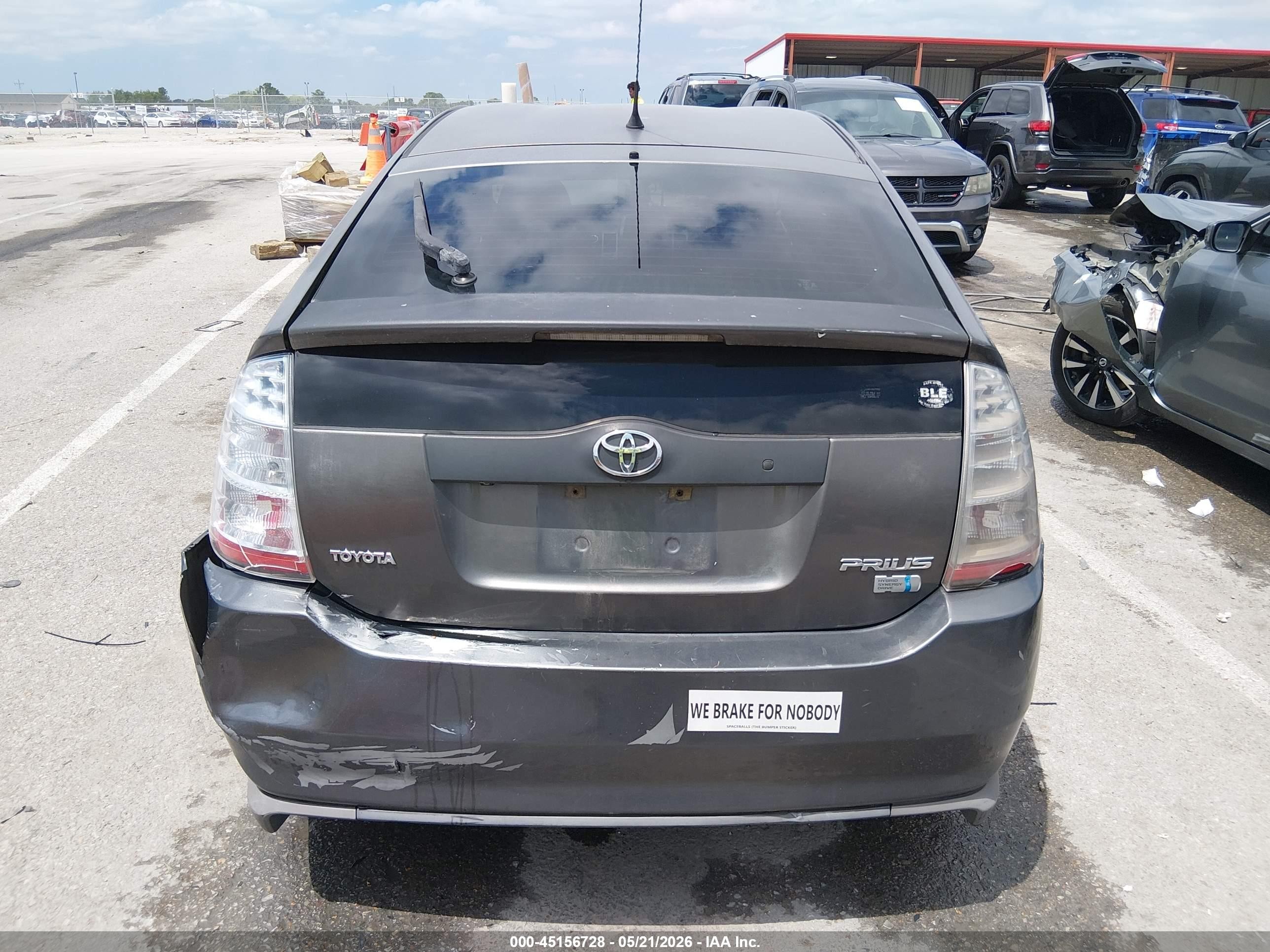 2008 Toyota Prius   Gray vin: JTDKB20U083425438