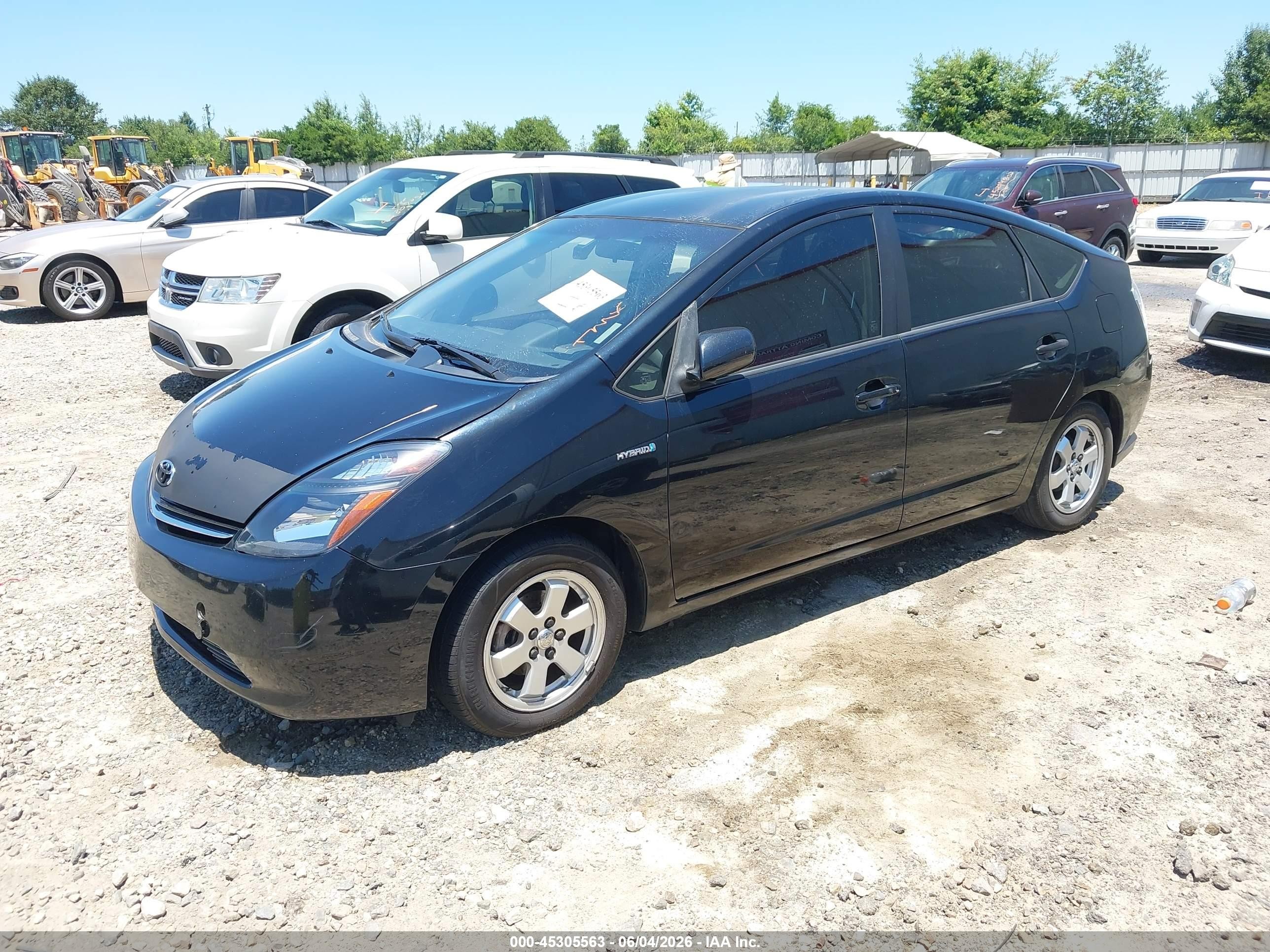 2008 Toyota Prius   Black vin: JTDKB20U083439579