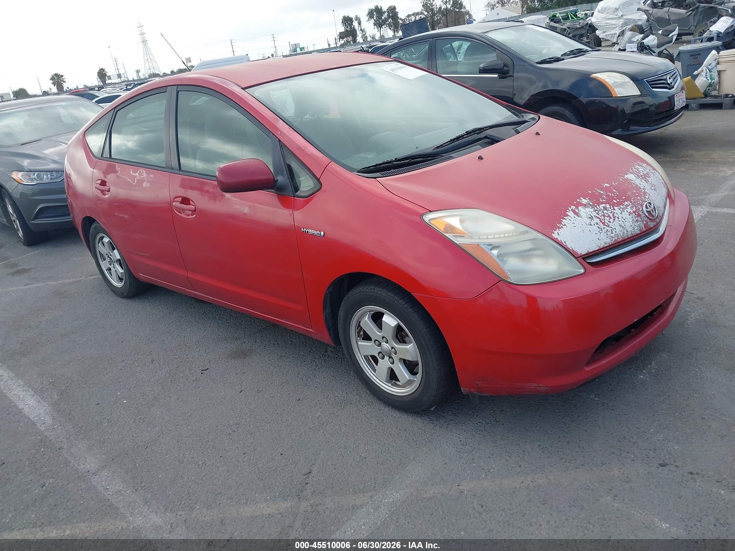 2008 Toyota Prius   Red vin: JTDKB20U083441459