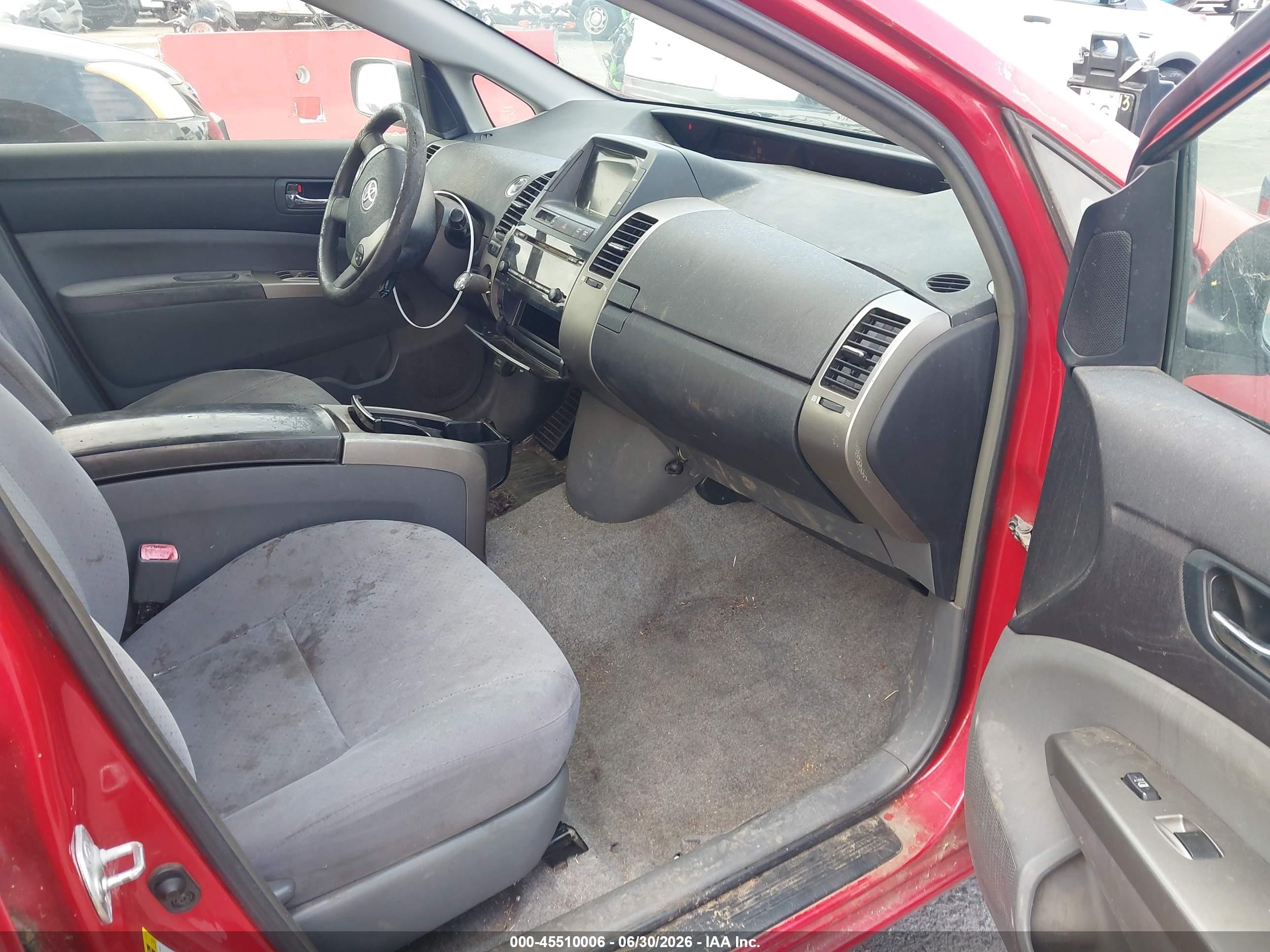 2008 Toyota Prius   Red vin: JTDKB20U083441459