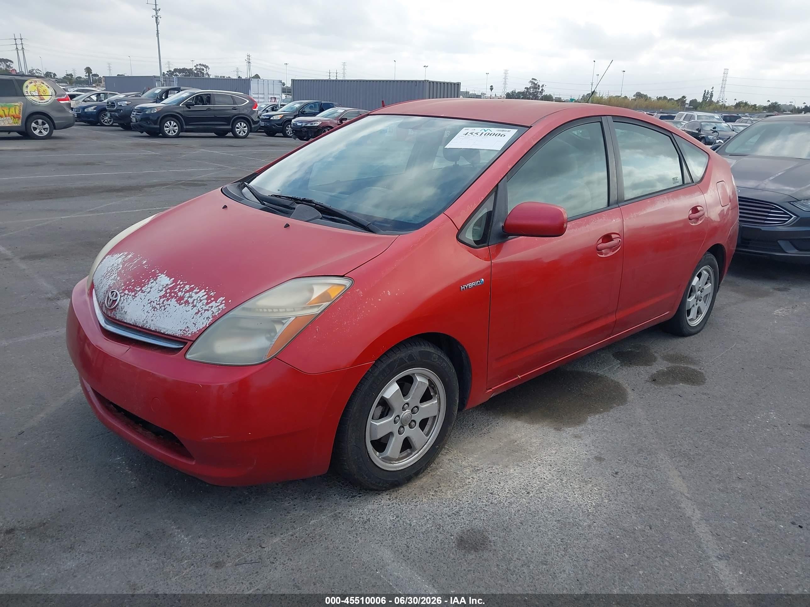 2008 Toyota Prius   Red vin: JTDKB20U083441459