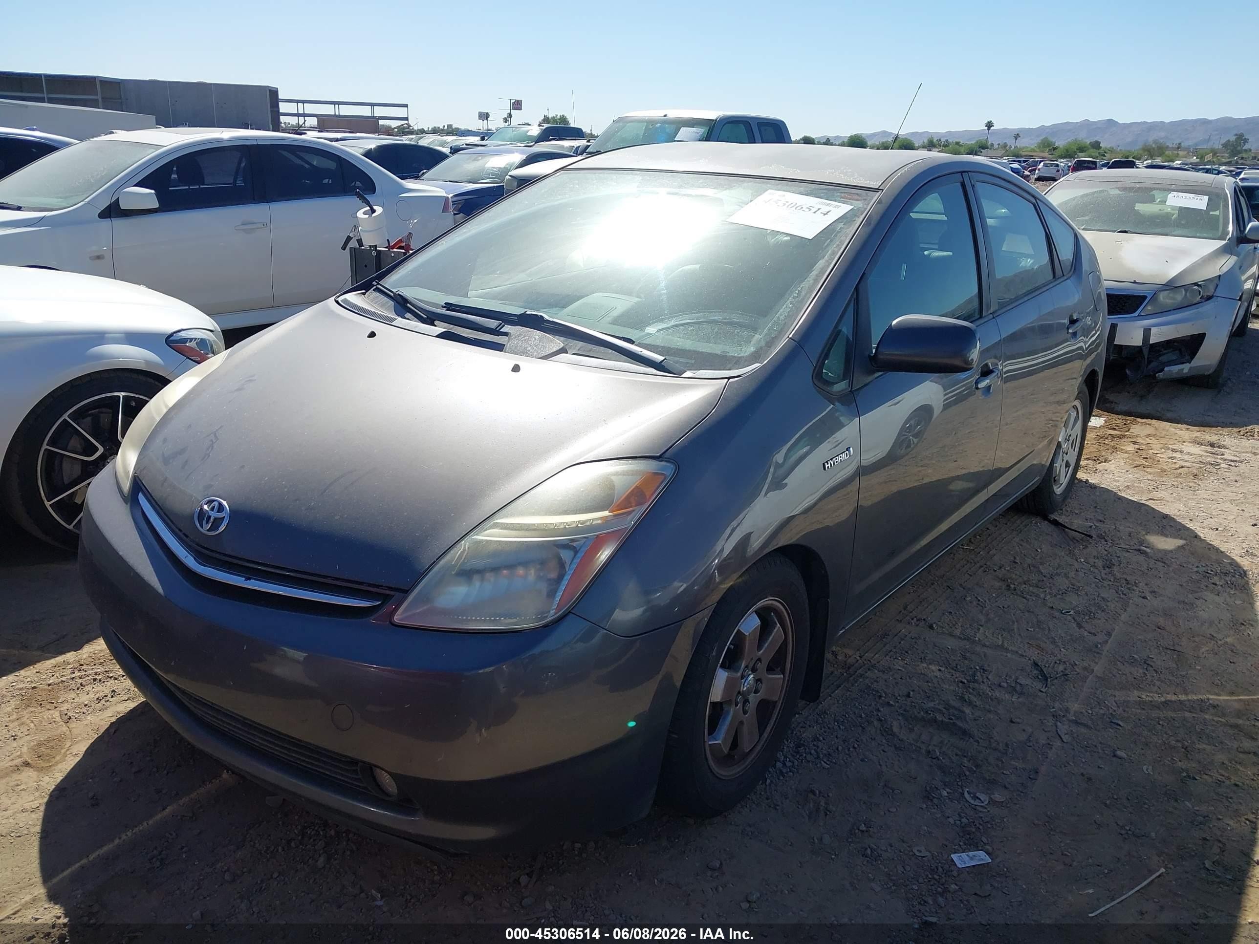 2008 Toyota Prius   Gray vin: JTDKB20U083443115