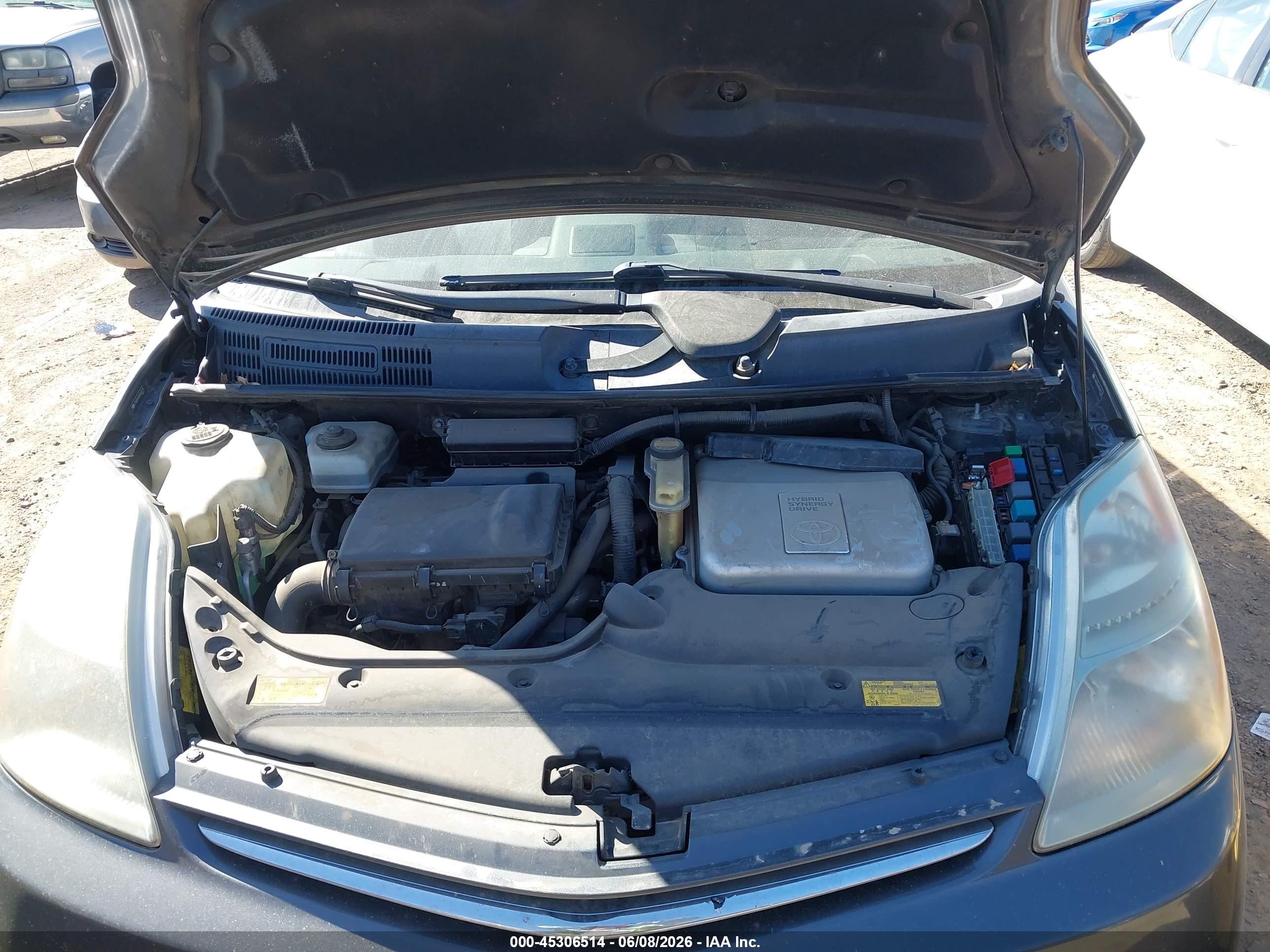 2008 Toyota Prius   Gray vin: JTDKB20U083443115