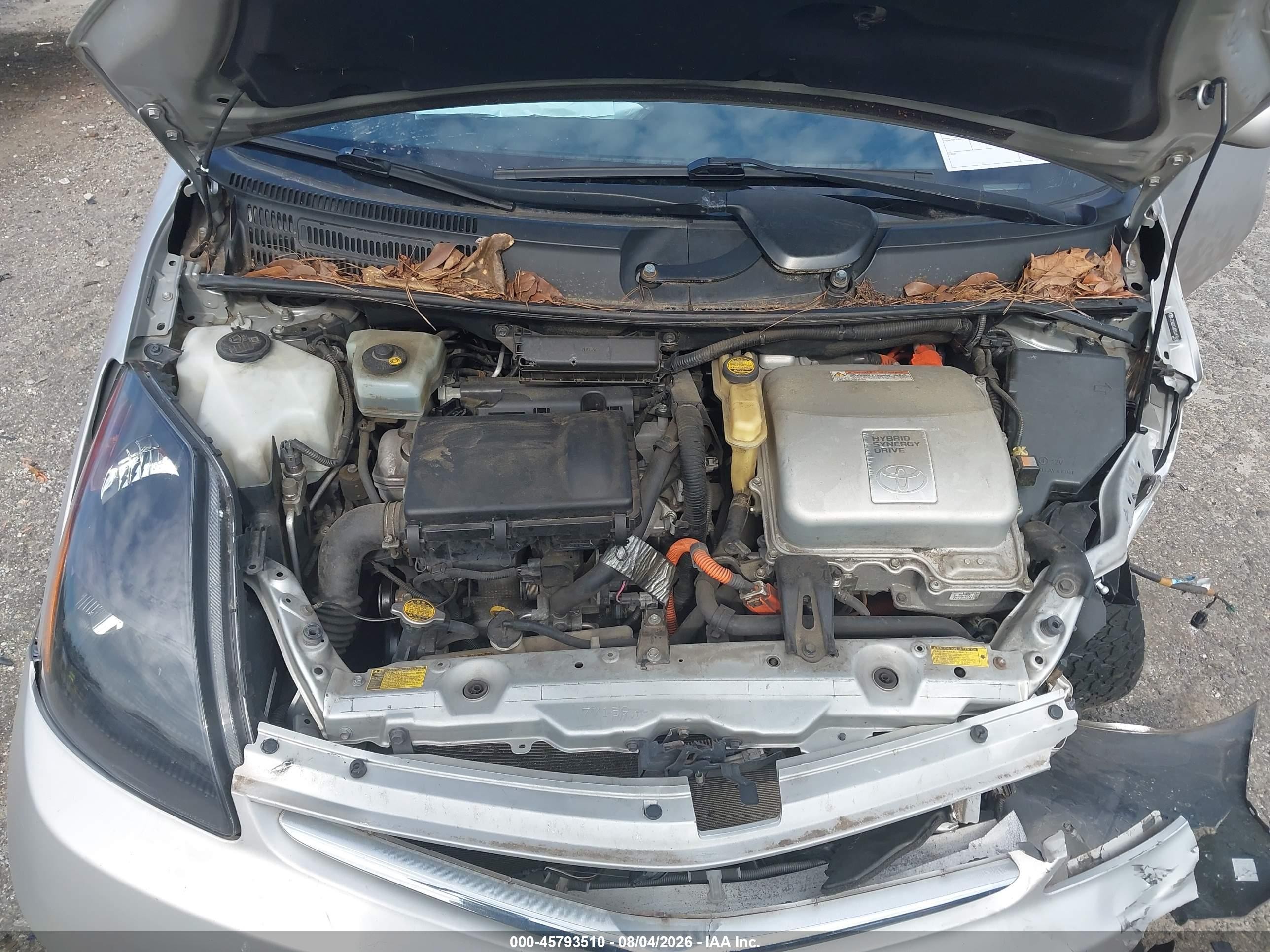 2008 Toyota Prius   Silver vin: JTDKB20U083447861