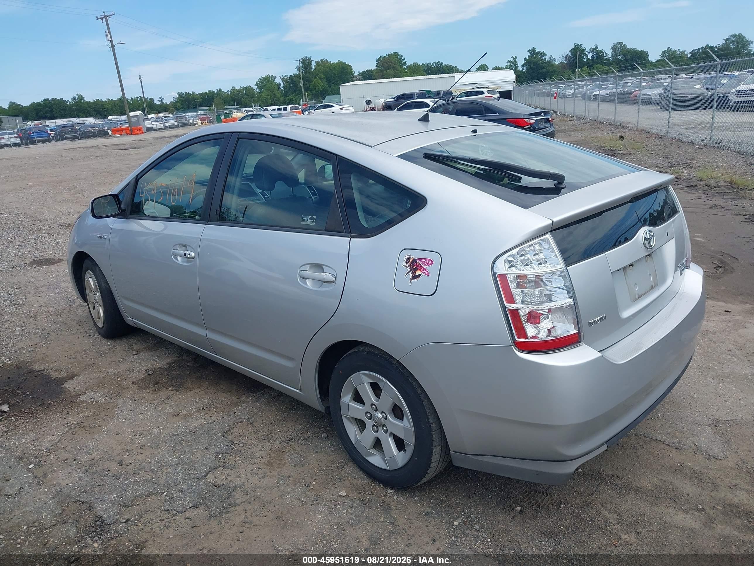 2008 Toyota Prius   Silver vin: JTDKB20U083448542