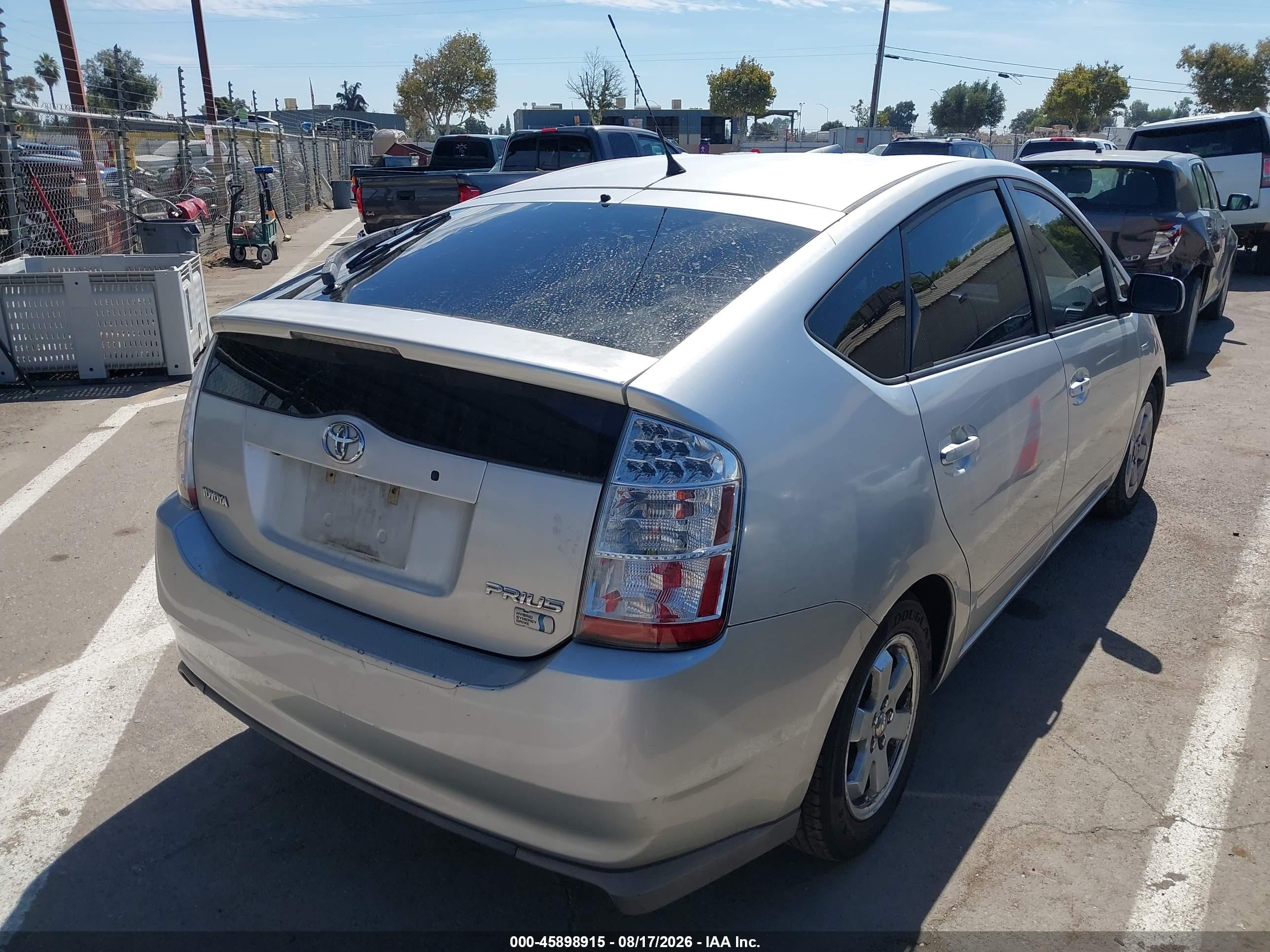 2008 Toyota Prius   Silver vin: JTDKB20U083454468