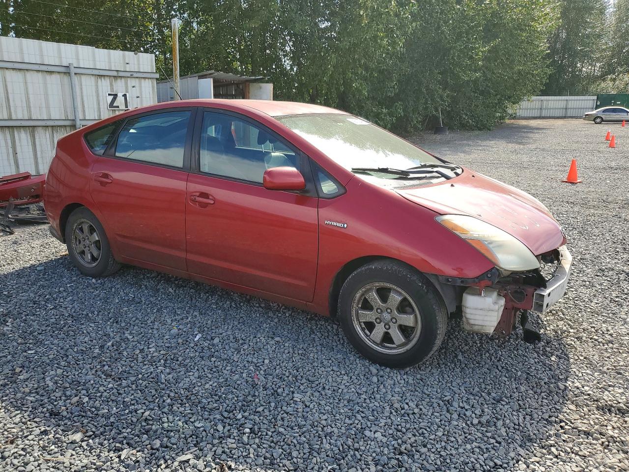 2008 Toyota Prius Base Red vin: JTDKB20U083455877