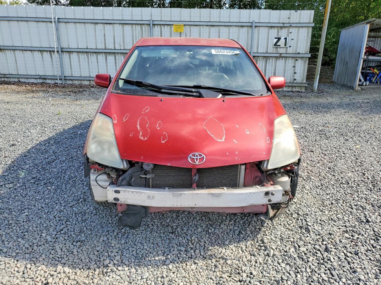 2008 Toyota Prius Base Red vin: JTDKB20U083455877