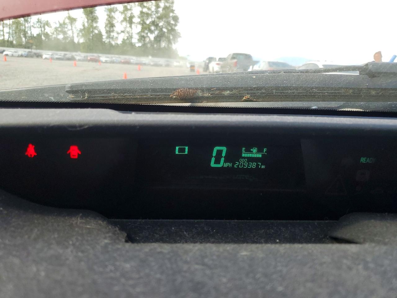 2008 Toyota Prius Base Red vin: JTDKB20U083455877