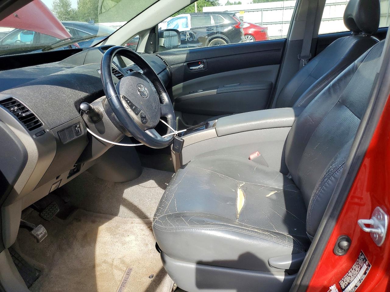 2008 Toyota Prius Base Red vin: JTDKB20U083455877
