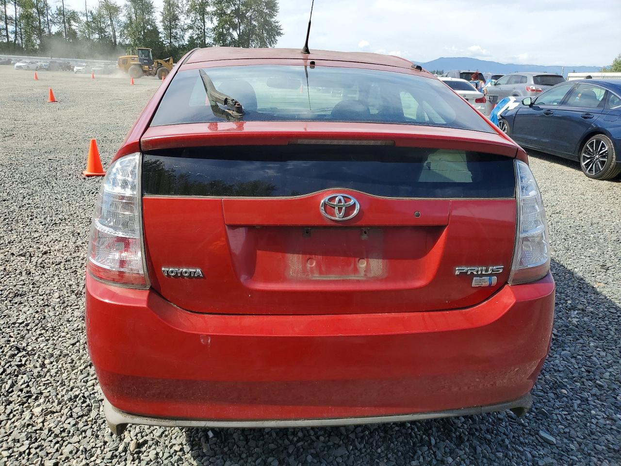 2008 Toyota Prius Base Red vin: JTDKB20U083455877