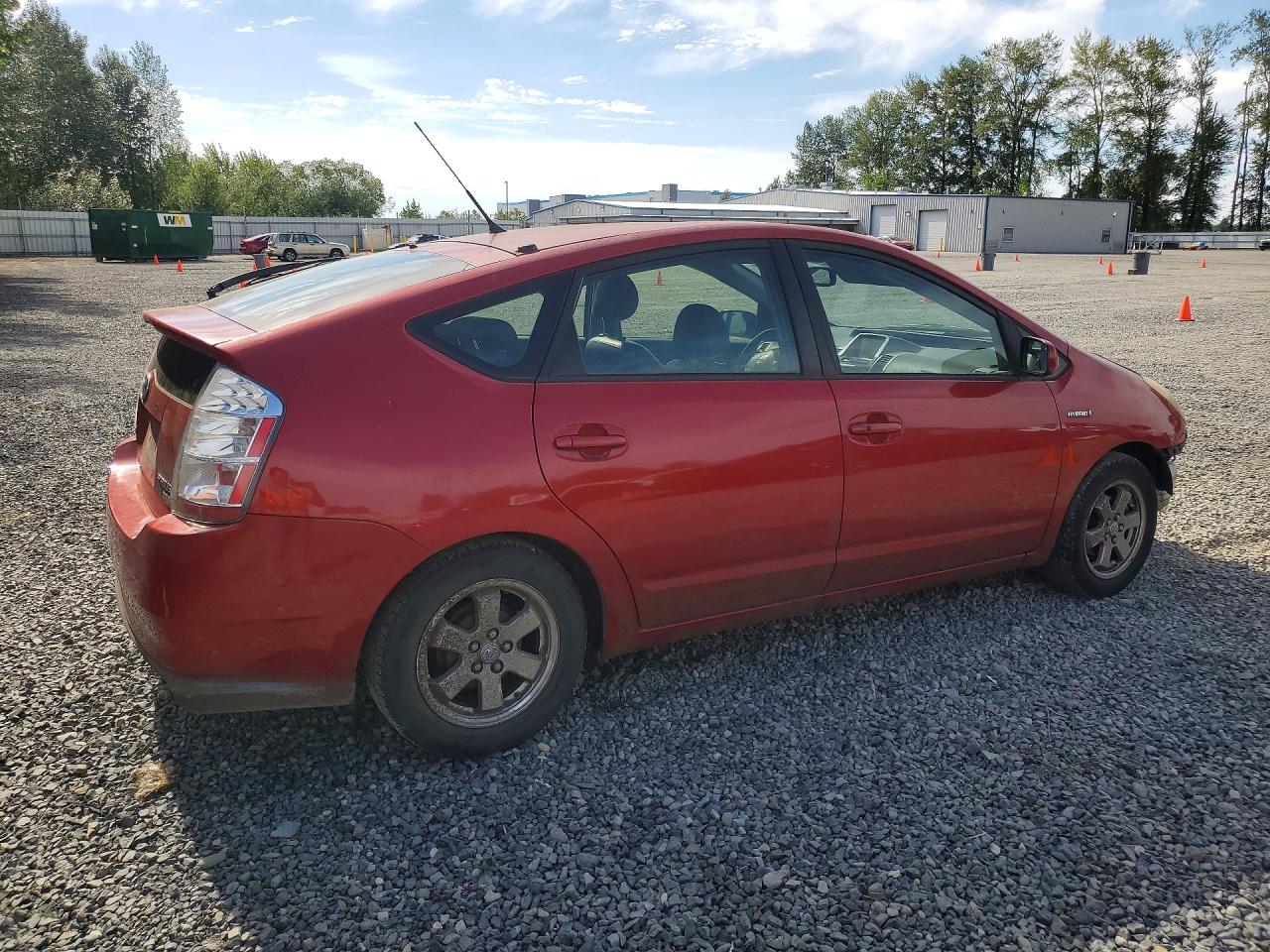 2008 Toyota Prius Base Red vin: JTDKB20U083455877