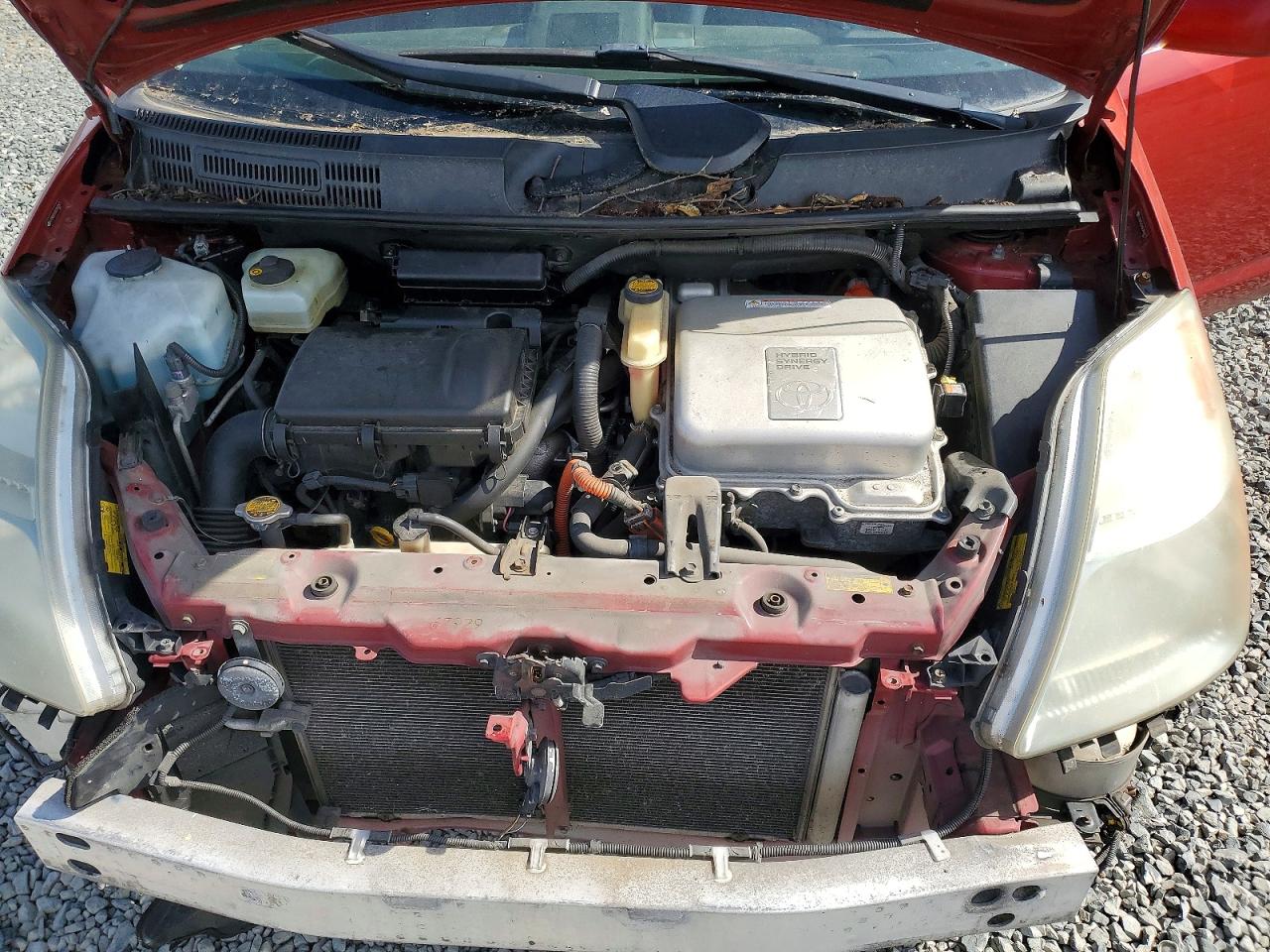 2008 Toyota Prius Base Red vin: JTDKB20U083455877