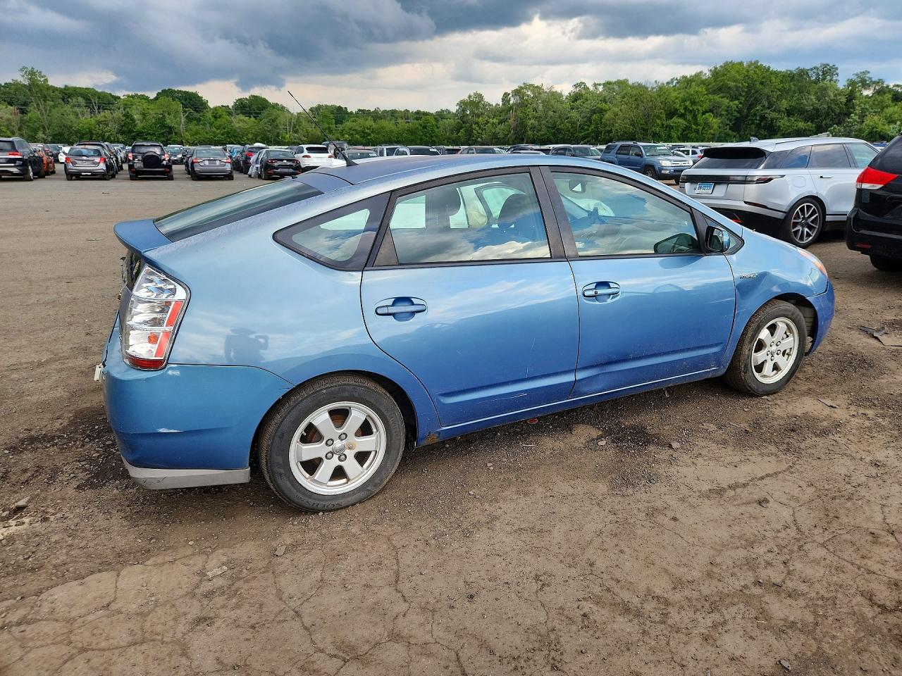 2008 Toyota Prius Base Blue vin: JTDKB20U087694886