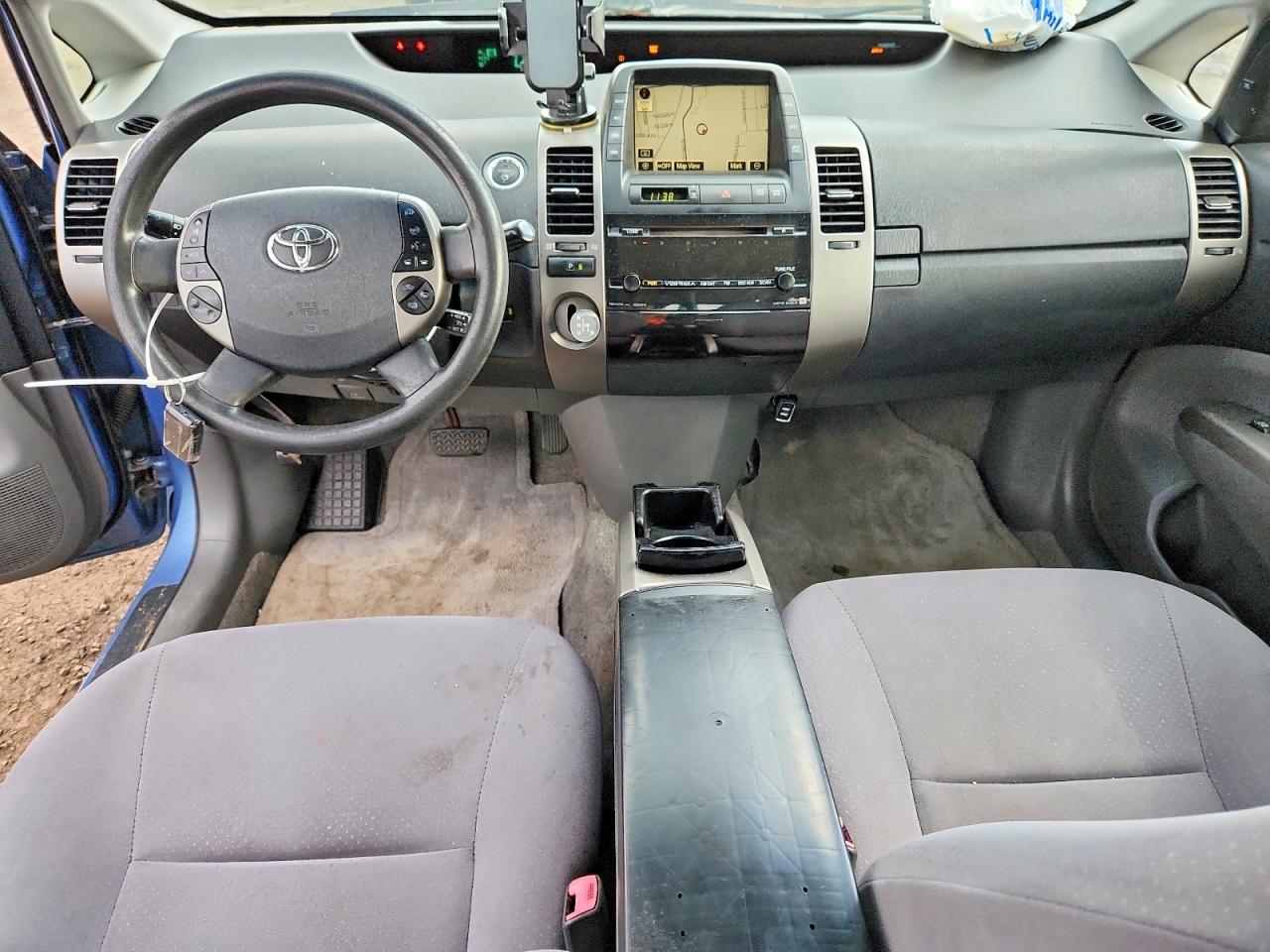 2008 Toyota Prius Base Blue vin: JTDKB20U087694886
