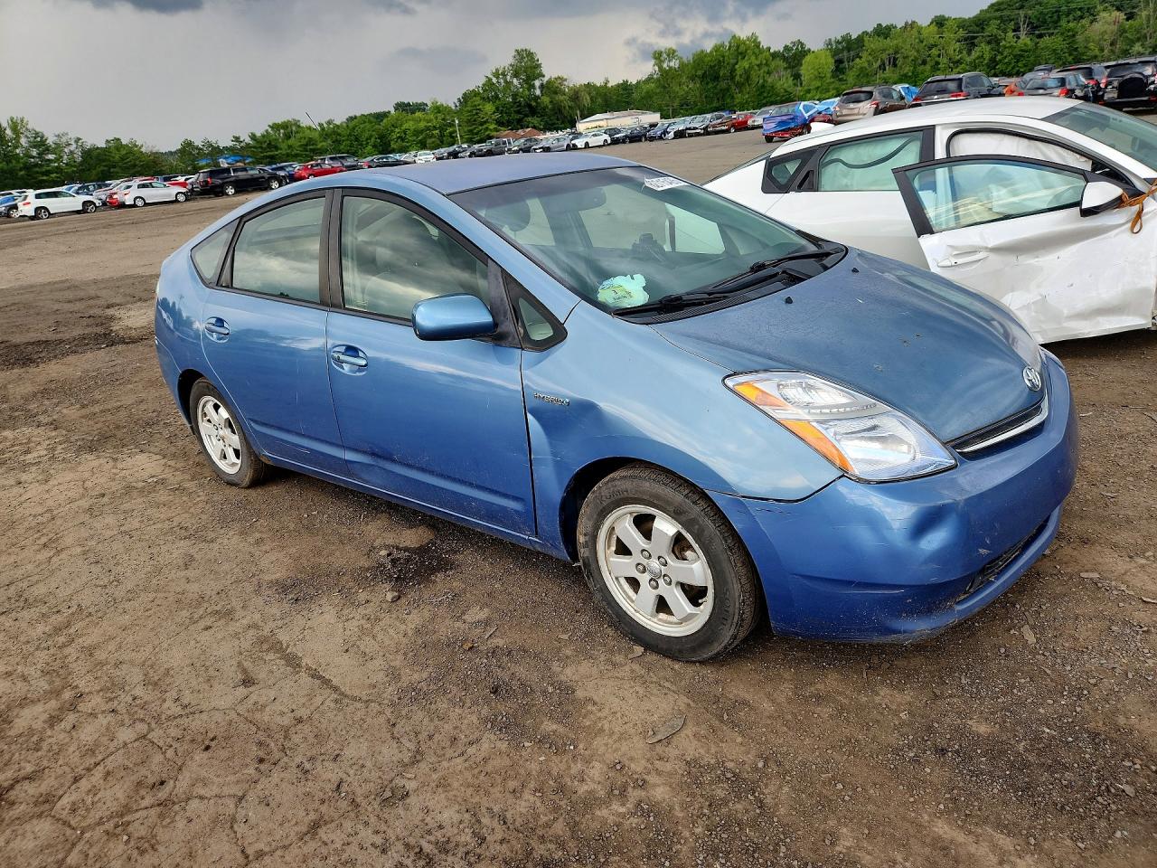 2008 Toyota Prius Base Blue vin: JTDKB20U087694886
