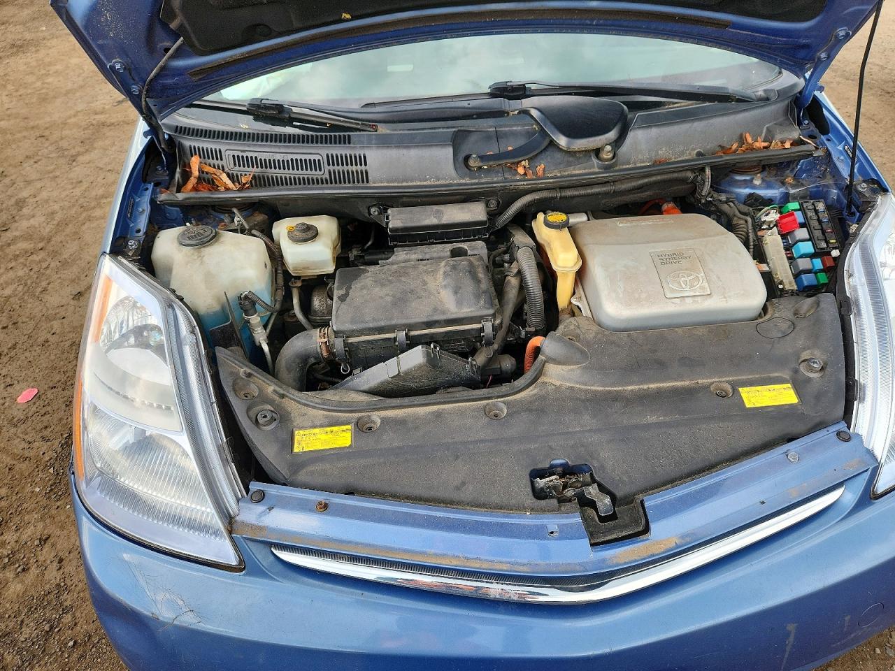 2008 Toyota Prius Base Blue vin: JTDKB20U087694886