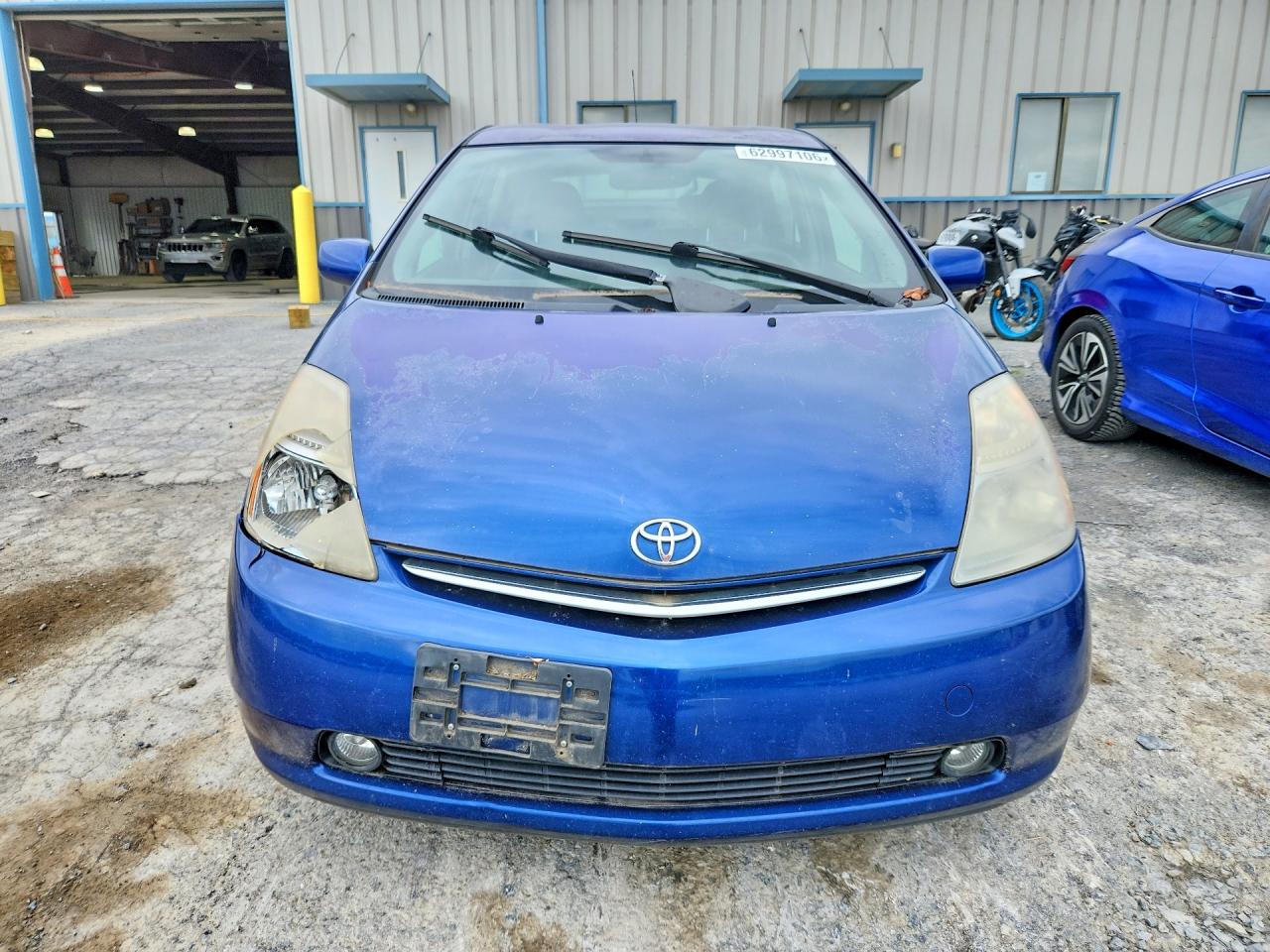 2008 Toyota Prius Base Синий vin: JTDKB20U087695097