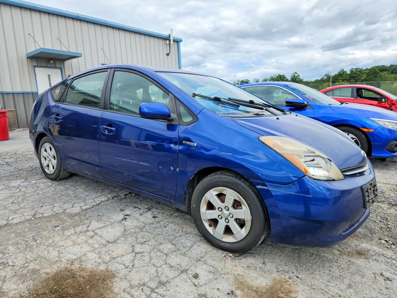 2008 Toyota Prius Base Синий vin: JTDKB20U087695097