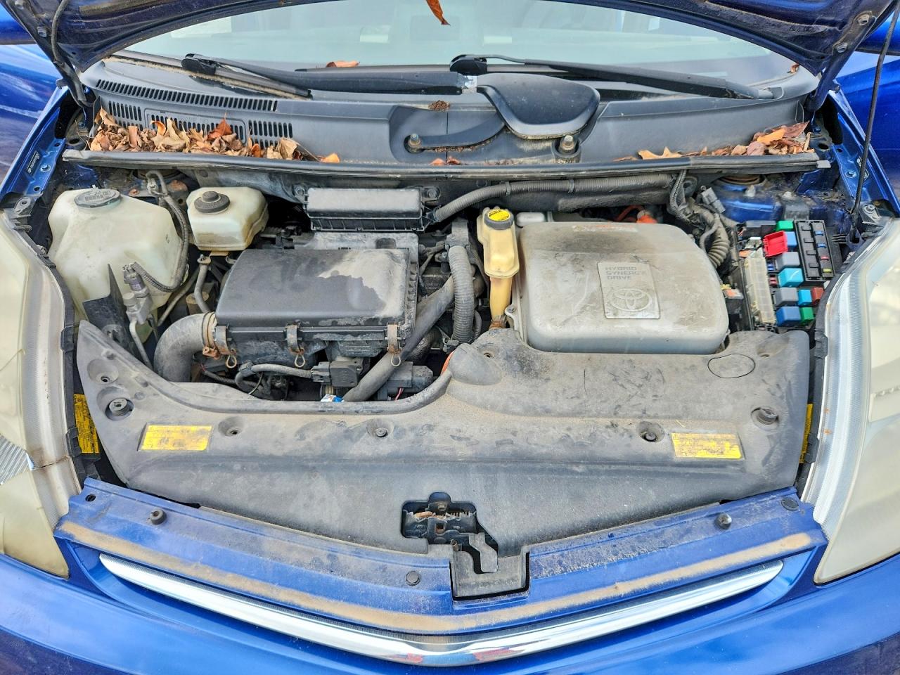 2008 Toyota Prius Base Синий vin: JTDKB20U087695097