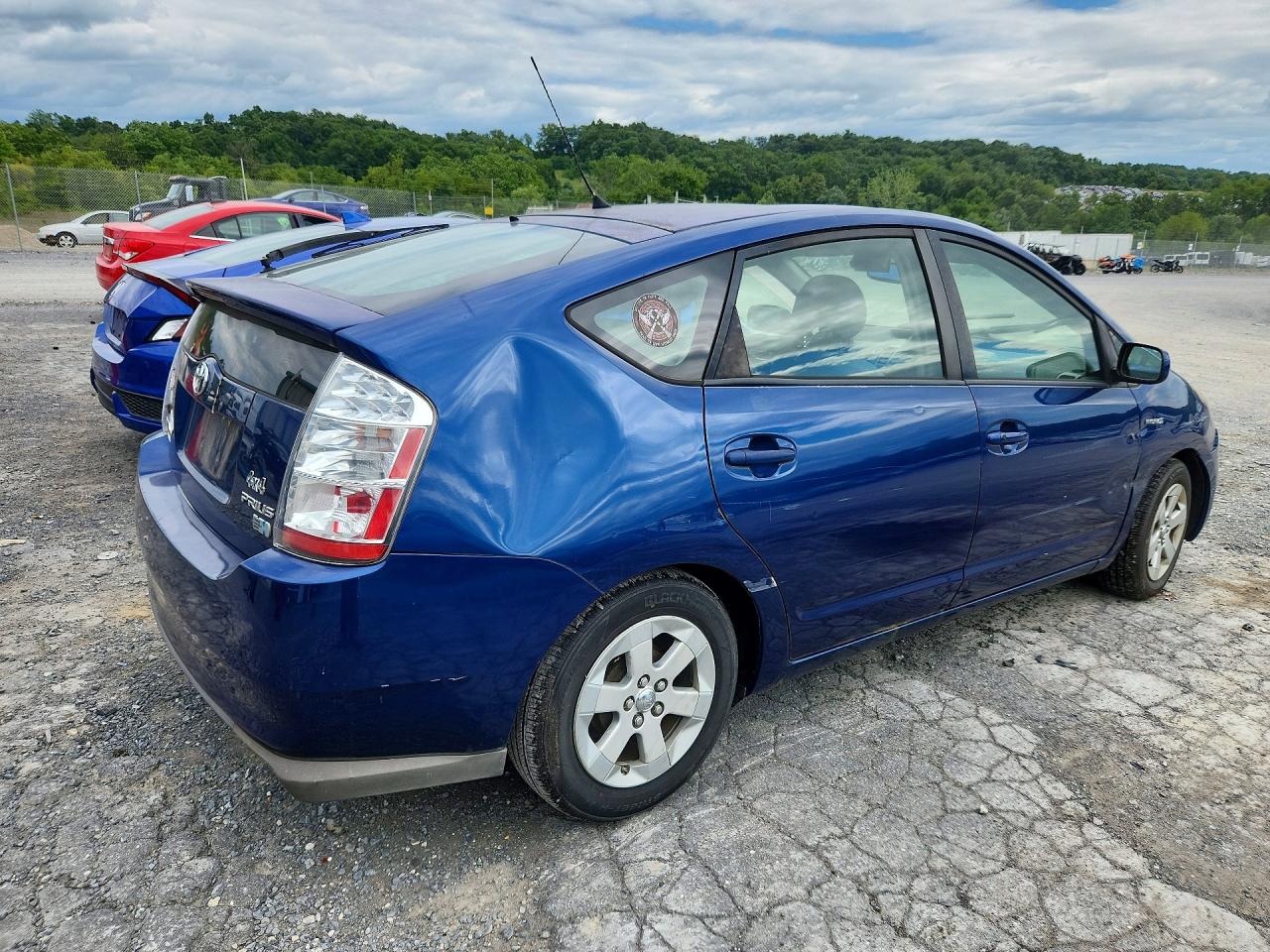 2008 Toyota Prius Base Синий vin: JTDKB20U087695097