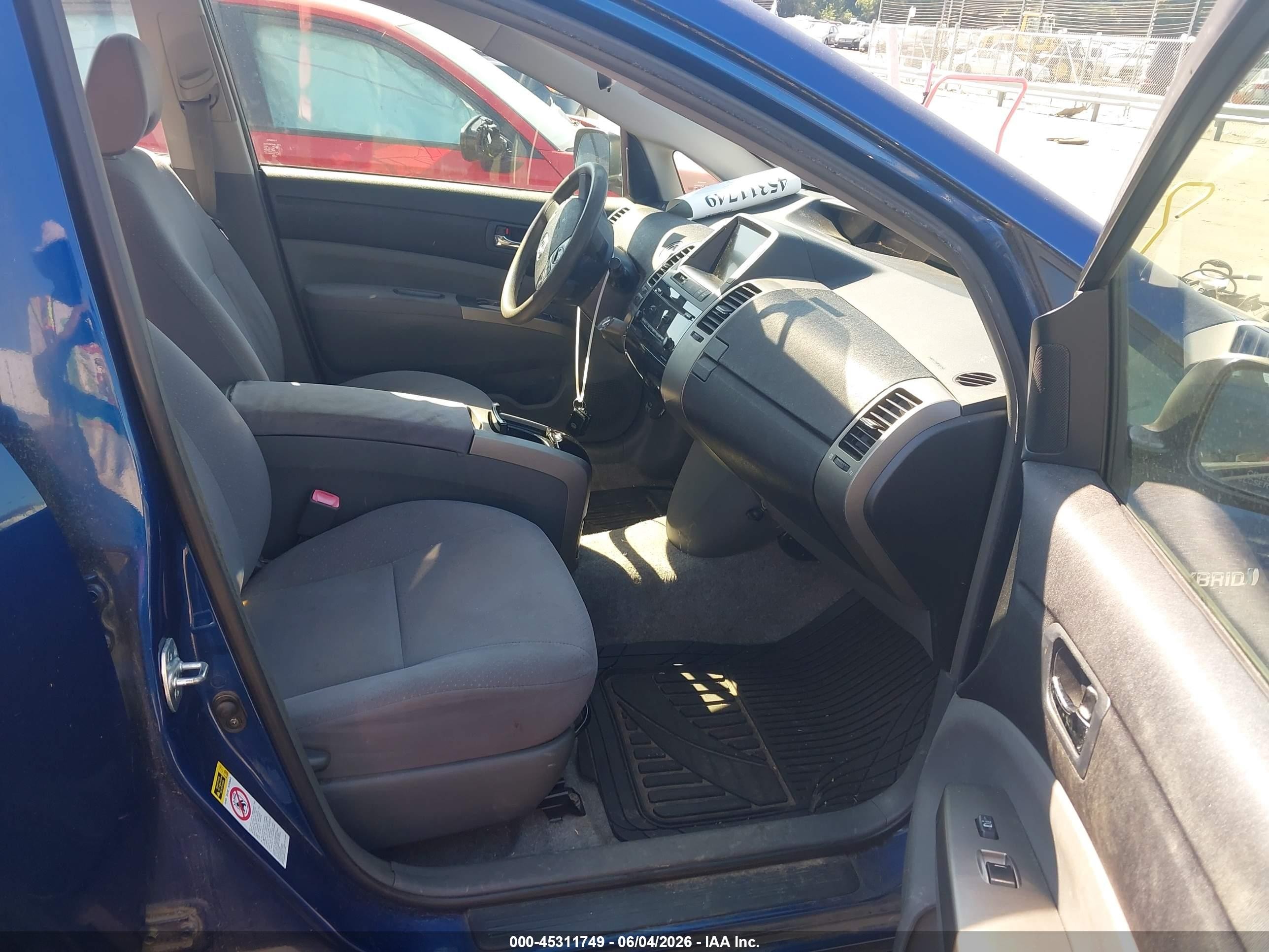 2008 Toyota Prius   Blue vin: JTDKB20U087724002