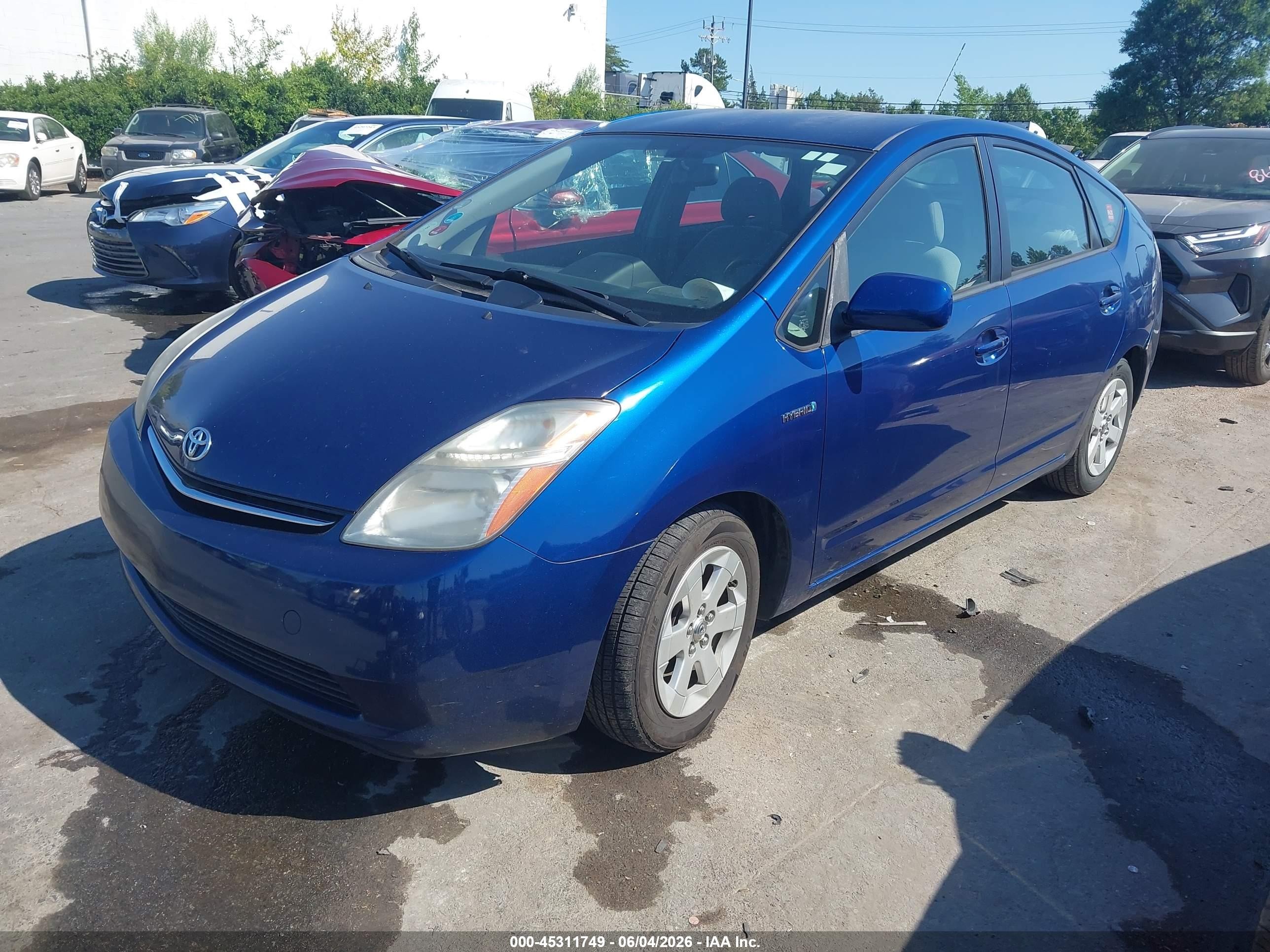 2008 Toyota Prius   Blue vin: JTDKB20U087724002