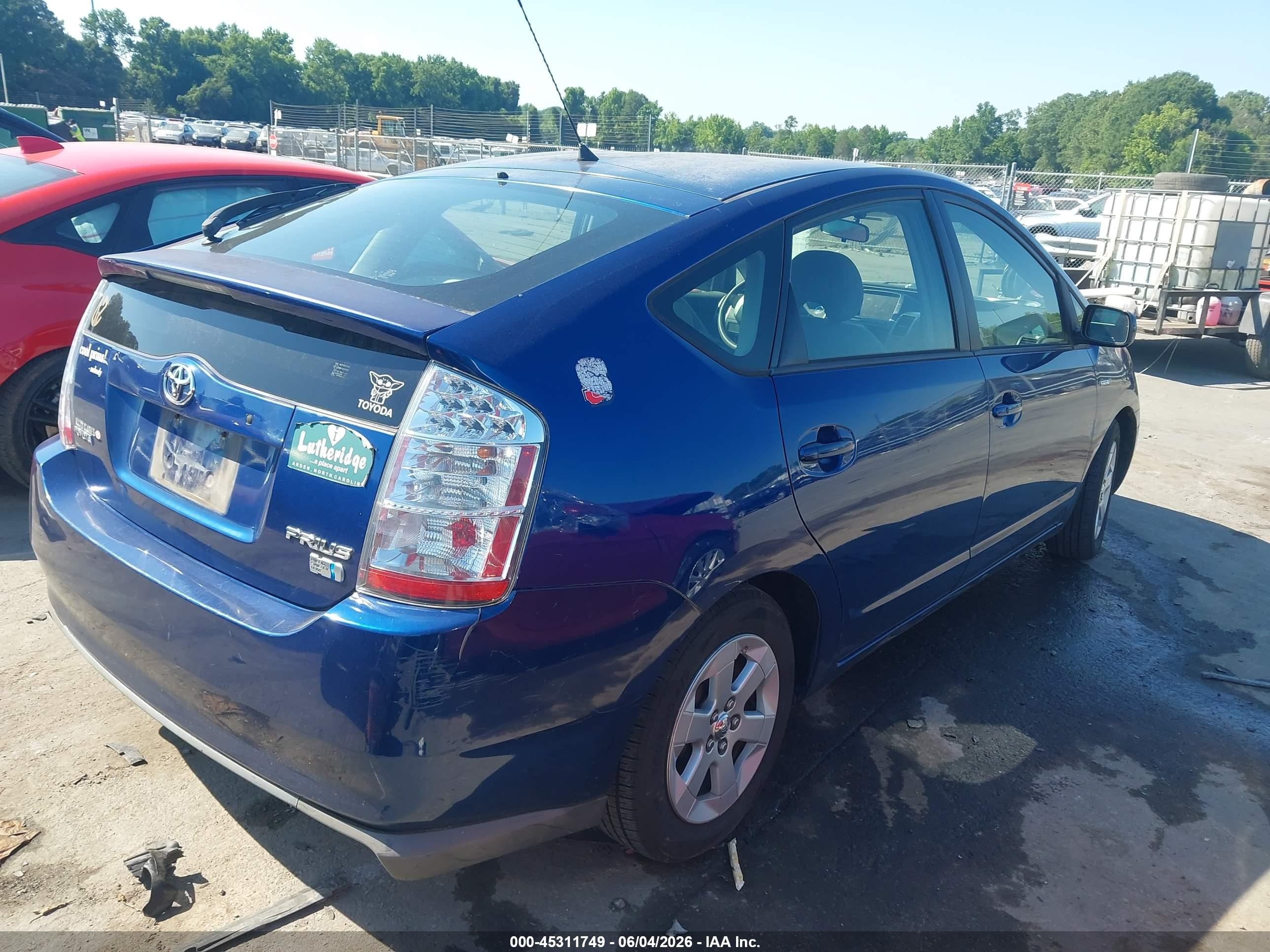 2008 Toyota Prius   Blue vin: JTDKB20U087724002