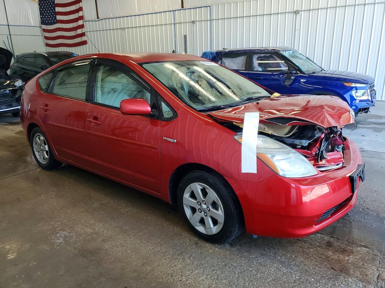2008 Toyota Prius Base Red vin: JTDKB20U087727210