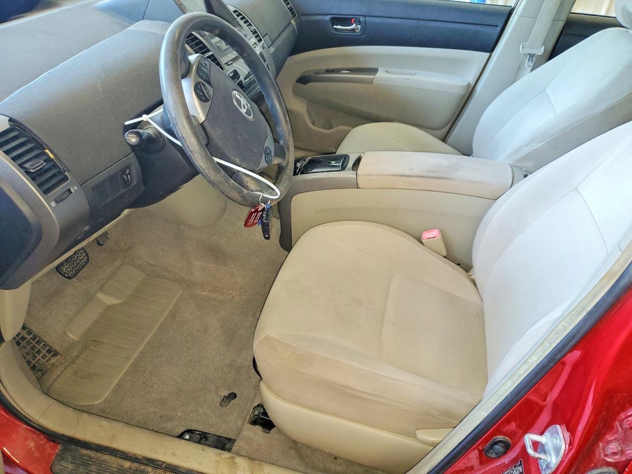 2008 Toyota Prius Base Red vin: JTDKB20U087727210