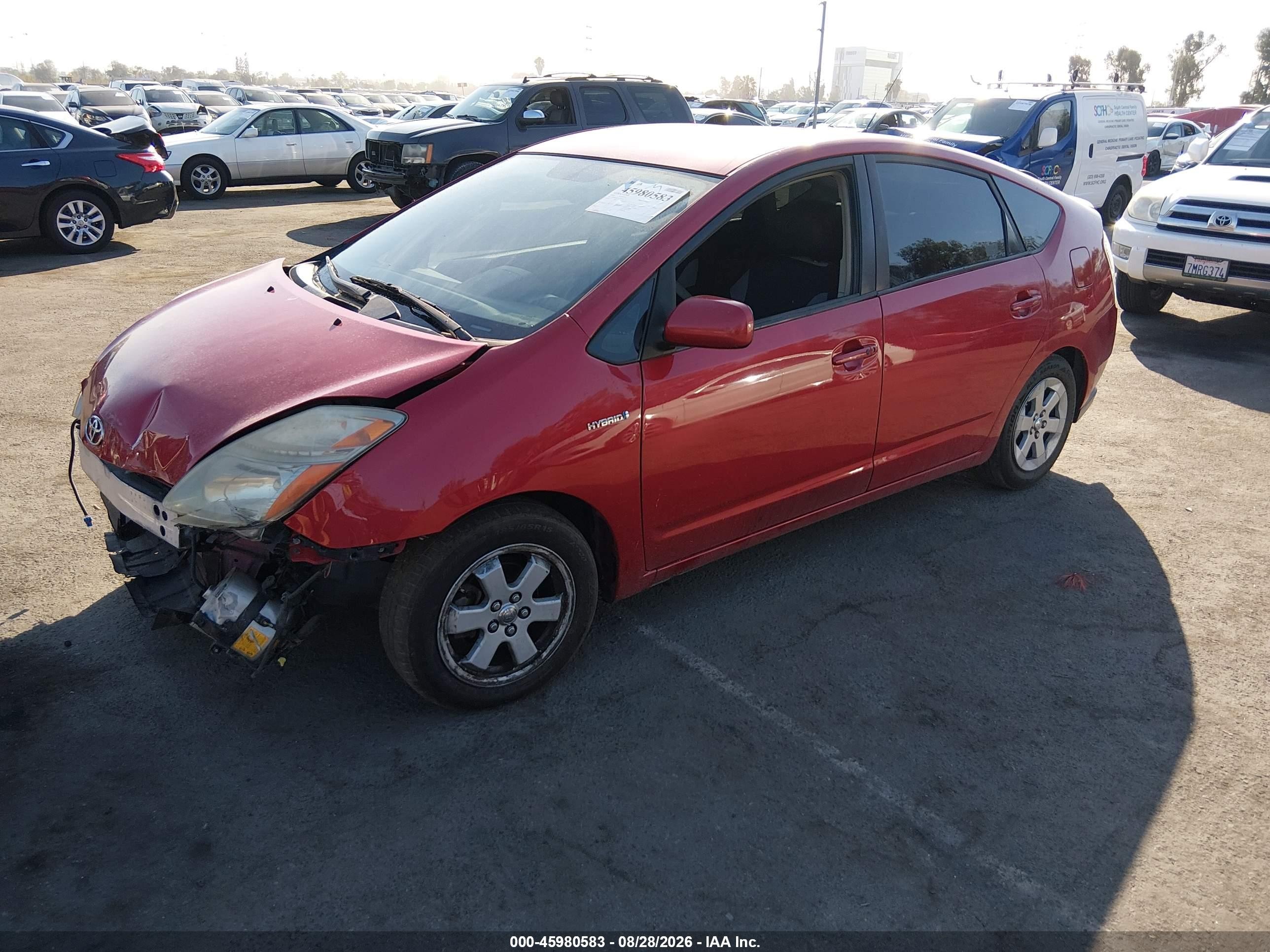 2008 Toyota Prius   Red vin: JTDKB20U087755959