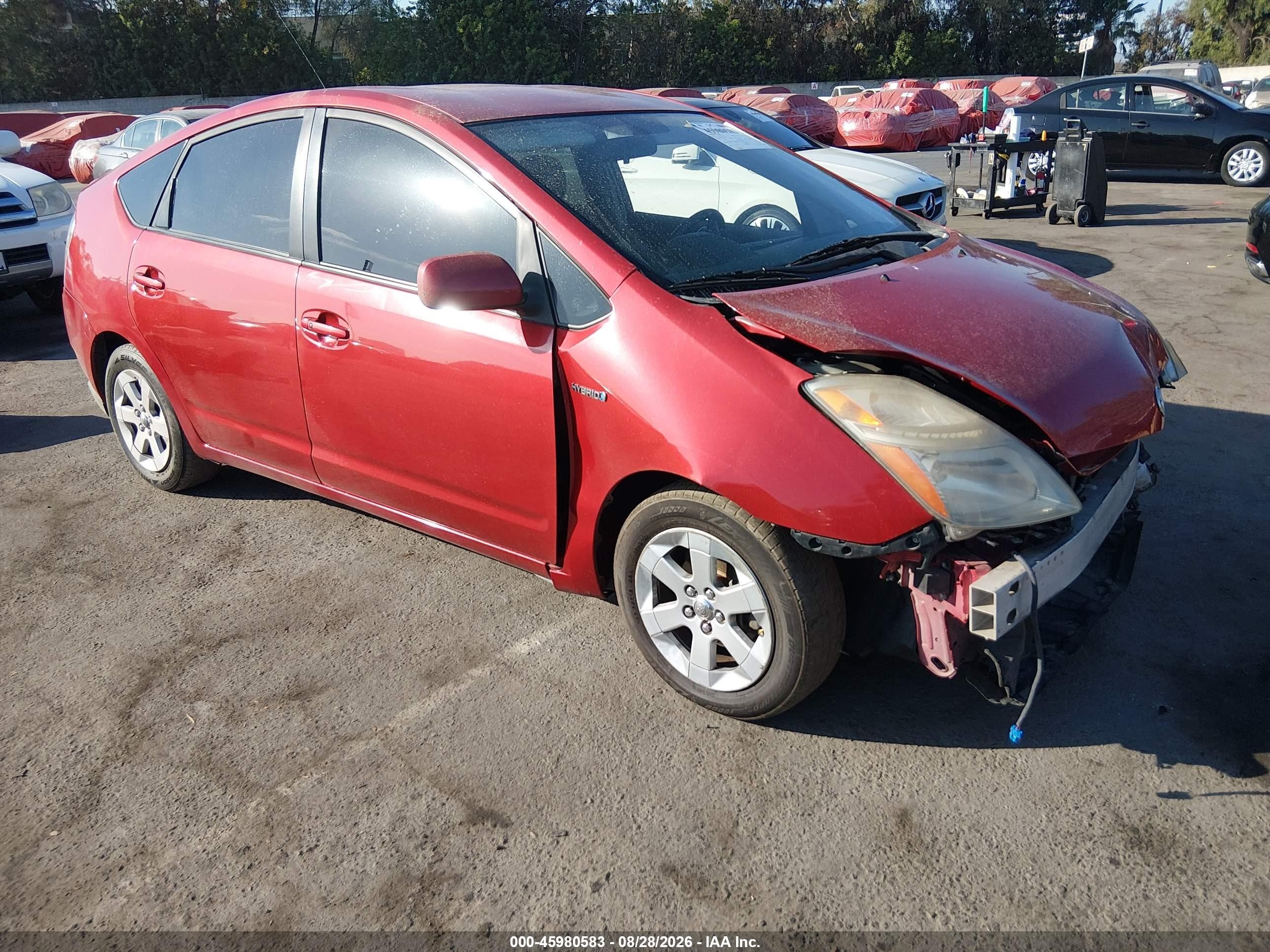 2008 Toyota Prius   Red vin: JTDKB20U087755959