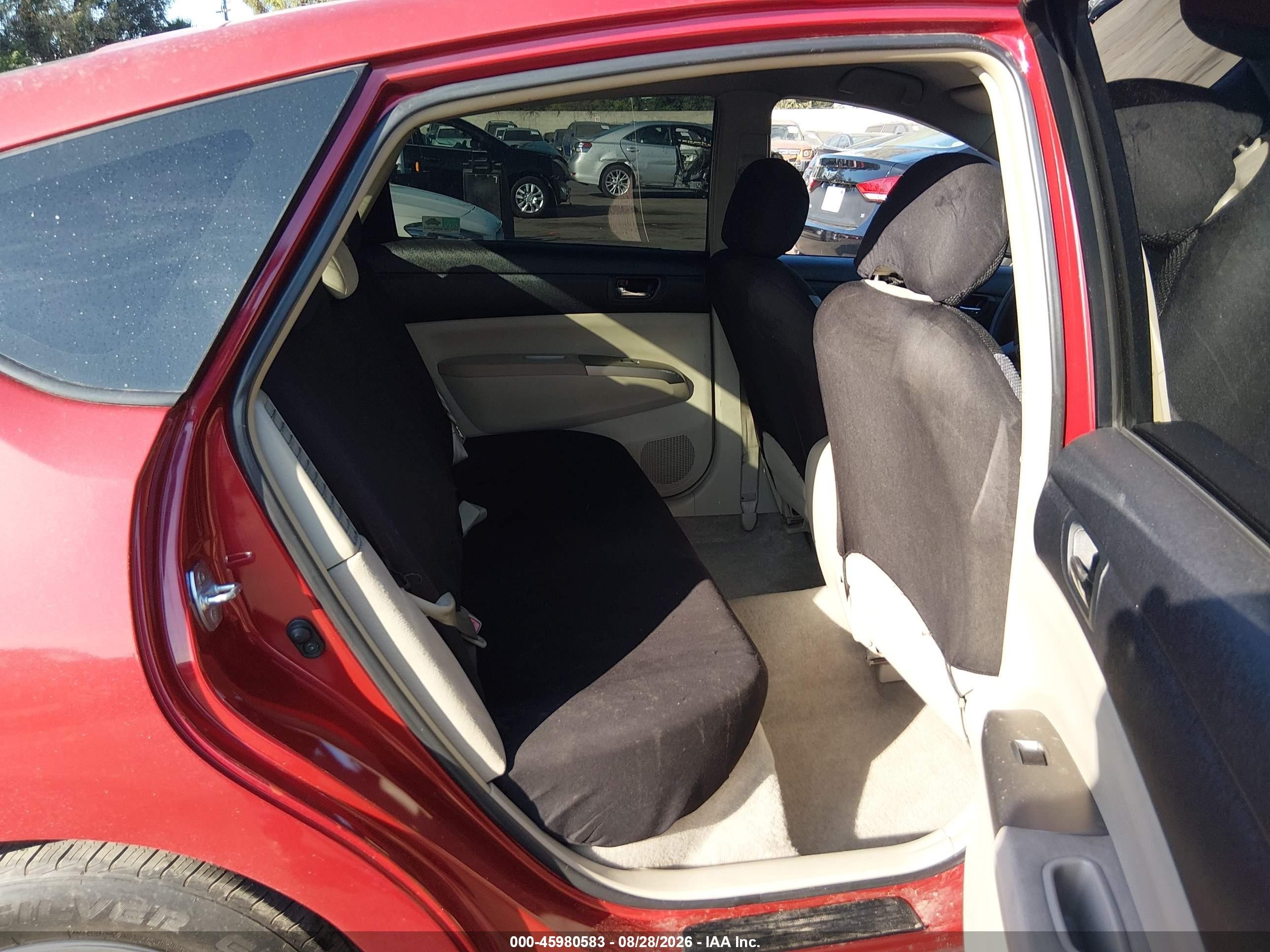 2008 Toyota Prius   Red vin: JTDKB20U087755959