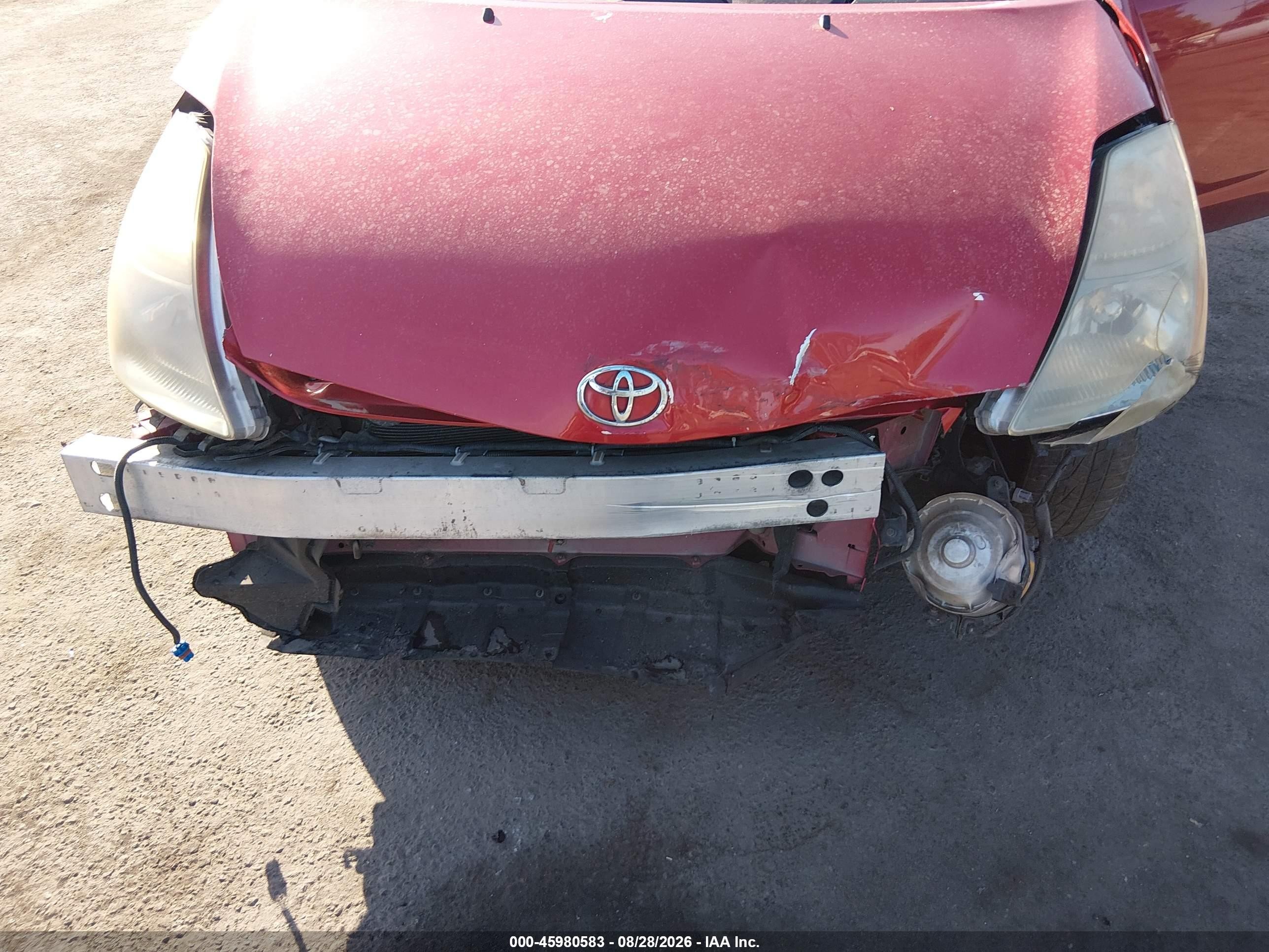 2008 Toyota Prius   Red vin: JTDKB20U087755959
