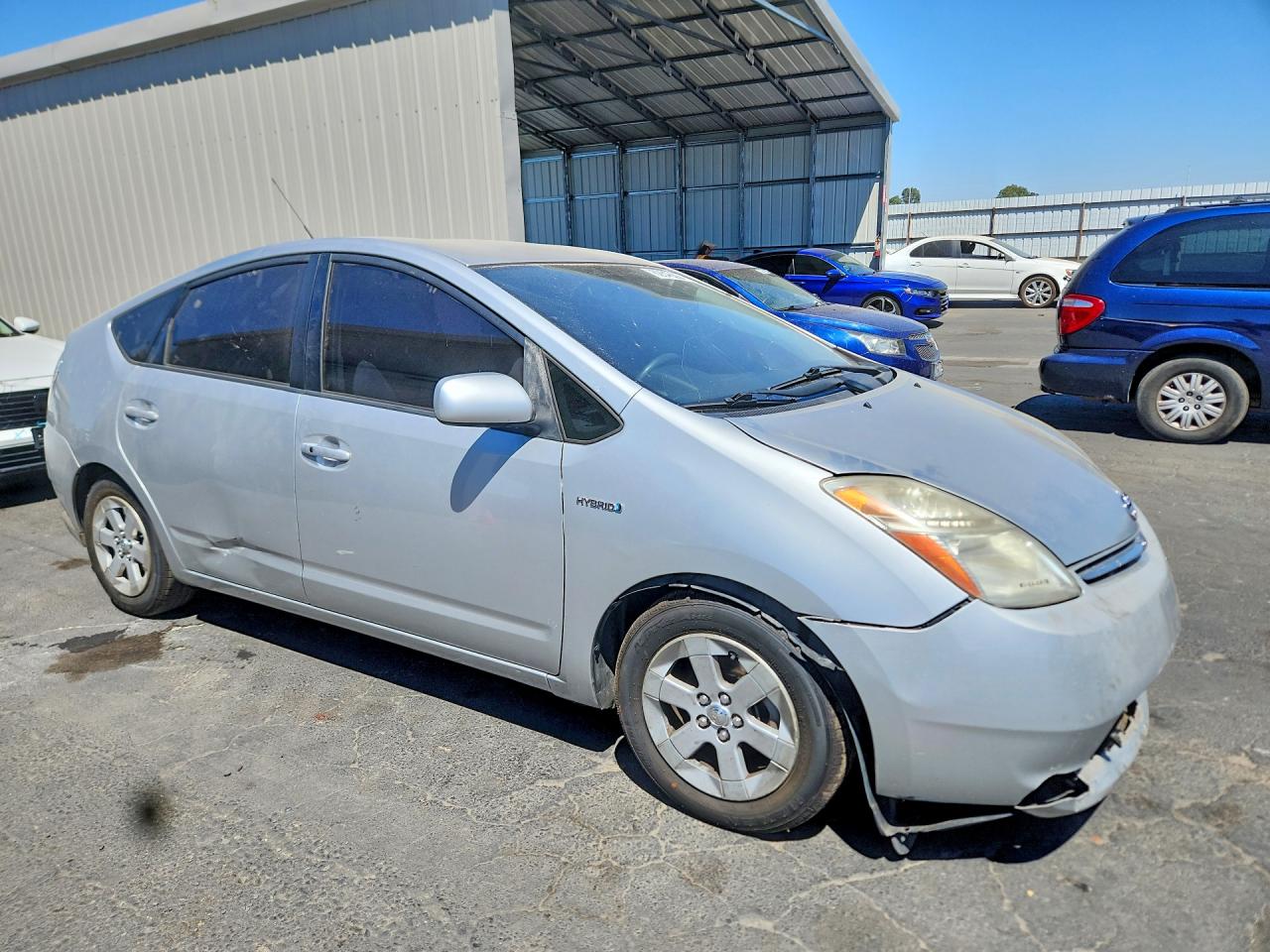 2008 Toyota Prius Base Silver vin: JTDKB20U087770901