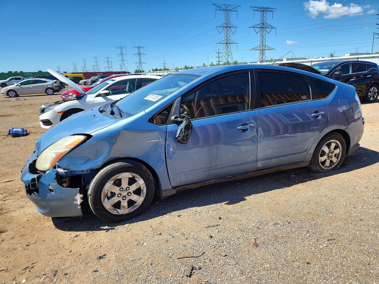 2008 Toyota Prius Base Blue vin: JTDKB20U087794258