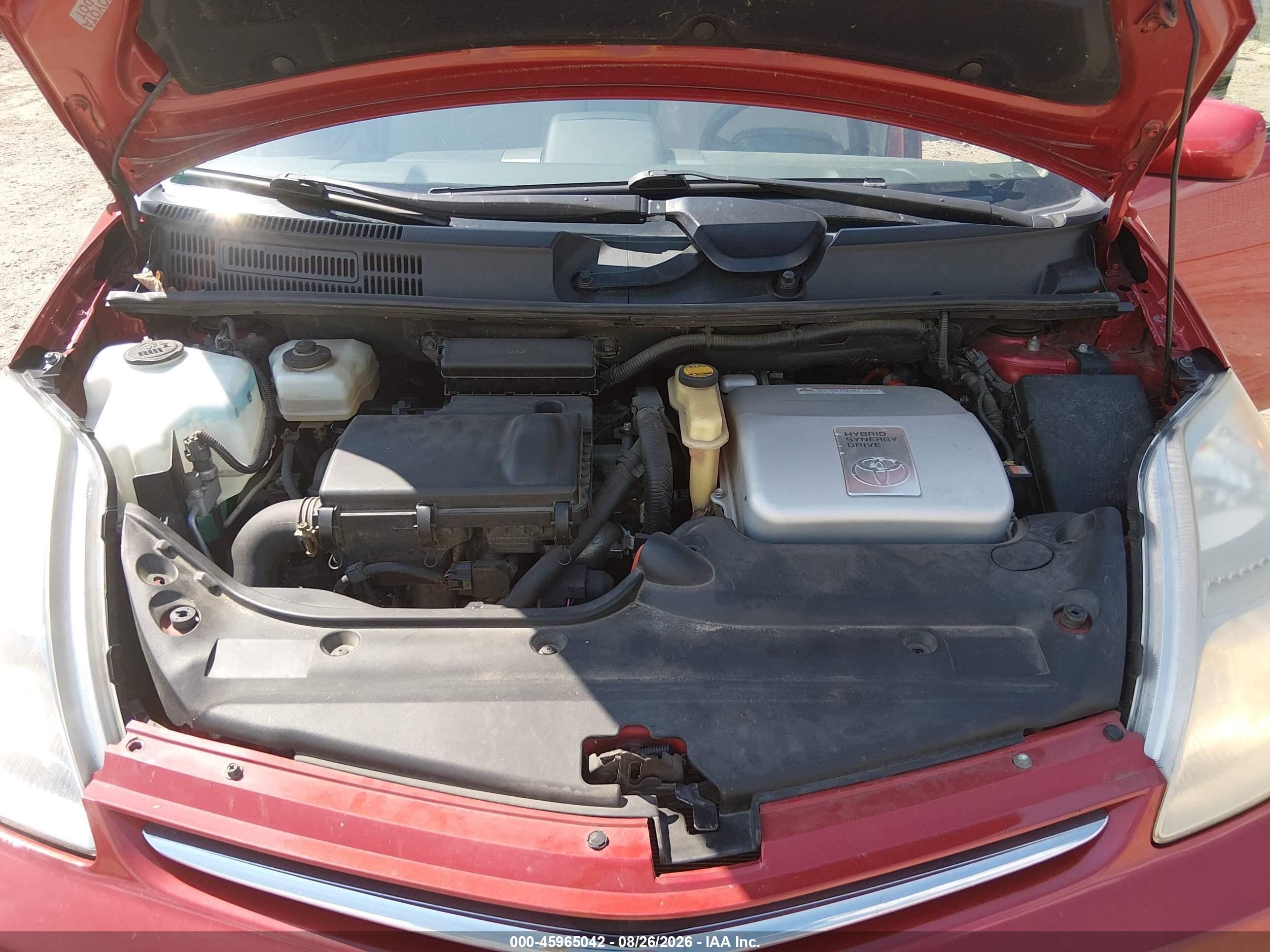 2008 Toyota Prius   Красный vin: JTDKB20U087800348