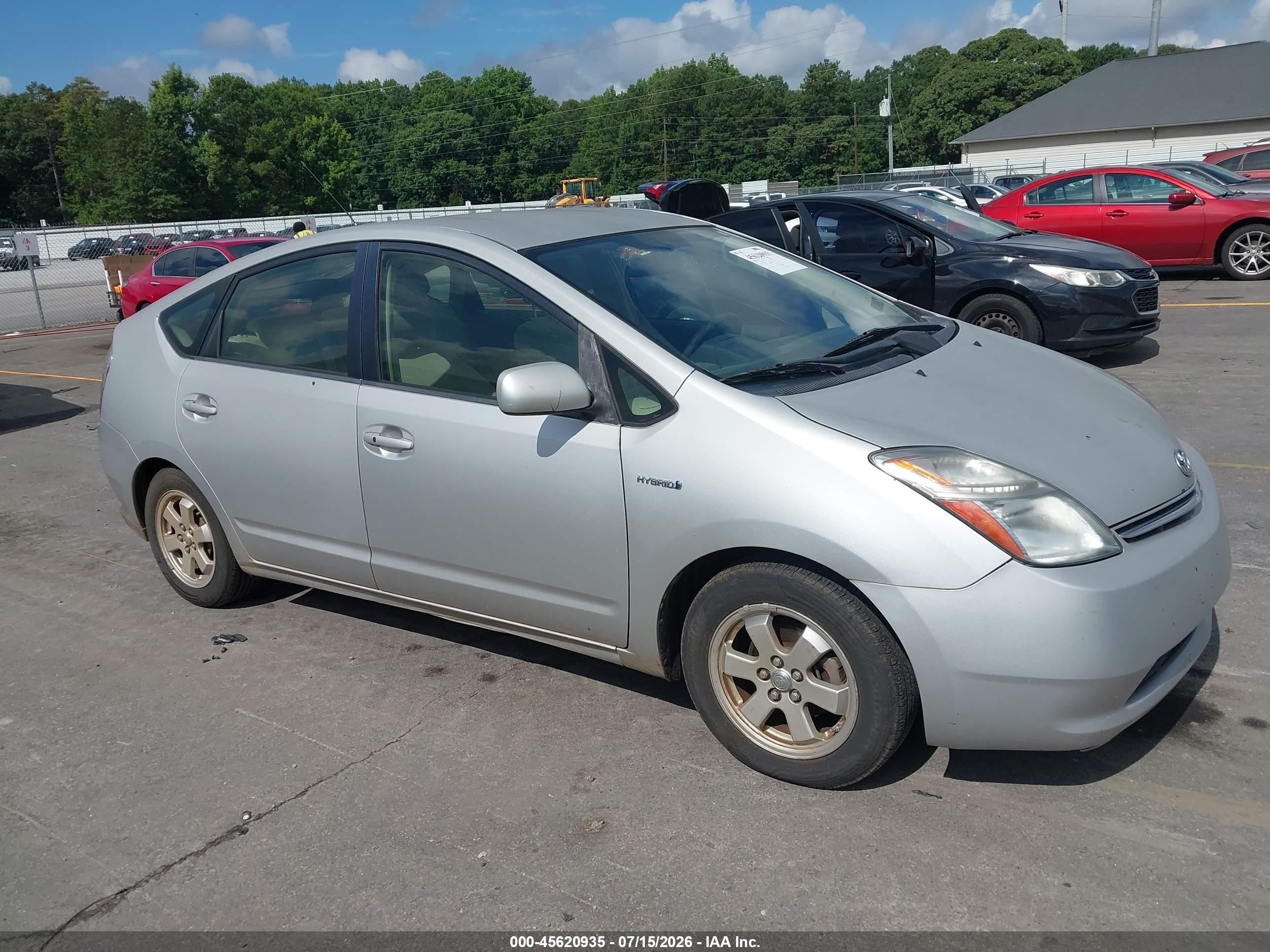 2008 Toyota Prius   Gray vin: JTDKB20U087807932