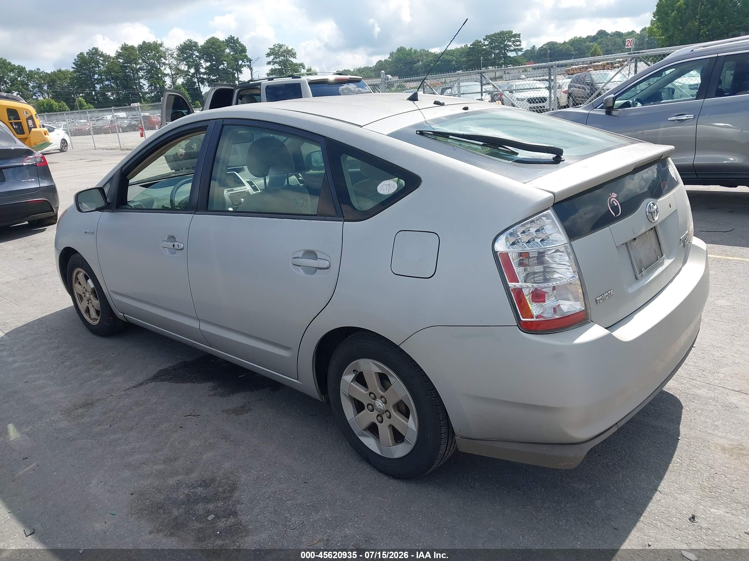 2008 Toyota Prius   Gray vin: JTDKB20U087807932