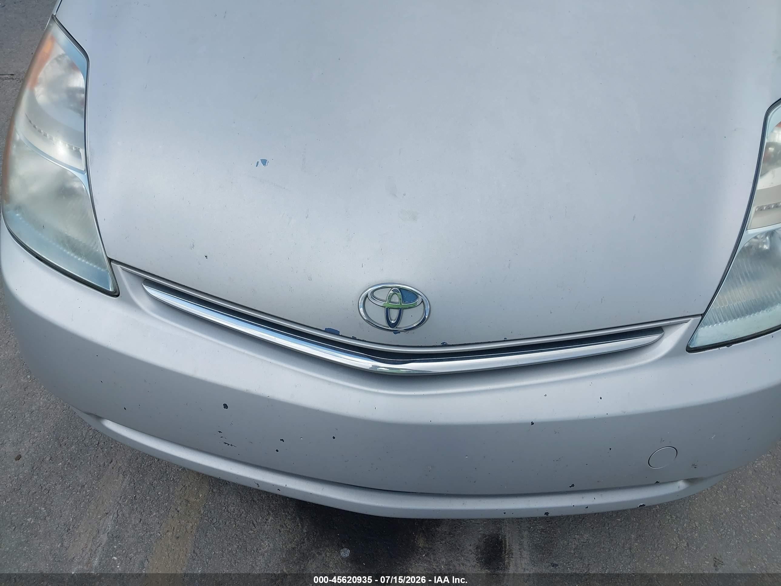 2008 Toyota Prius   Gray vin: JTDKB20U087807932