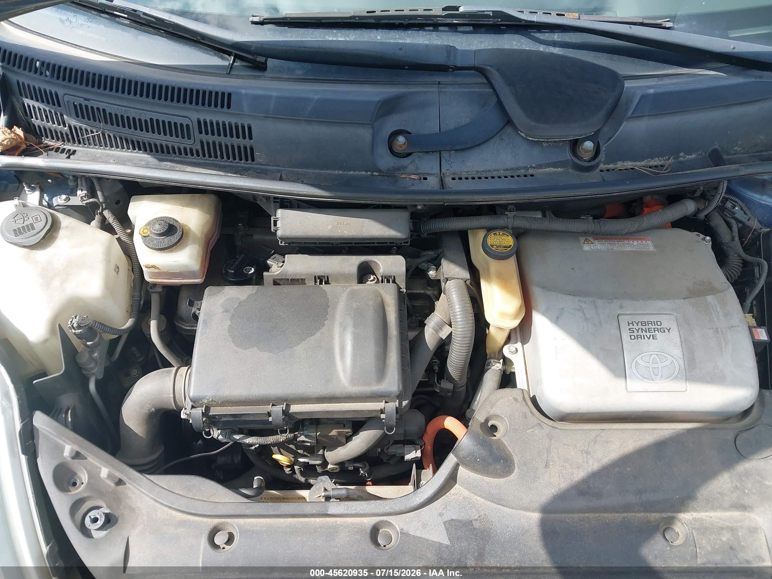 2008 Toyota Prius   Gray vin: JTDKB20U087807932