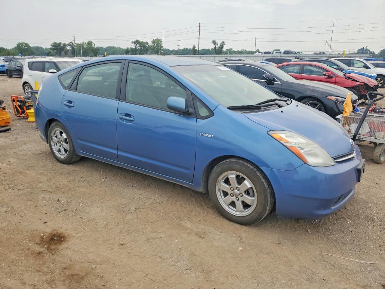 2008 Toyota Prius Base Blue vin: JTDKB20U087812824