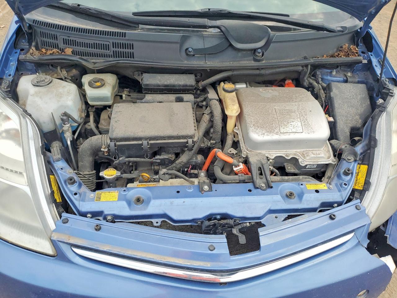 2008 Toyota Prius Base Blue vin: JTDKB20U087812824