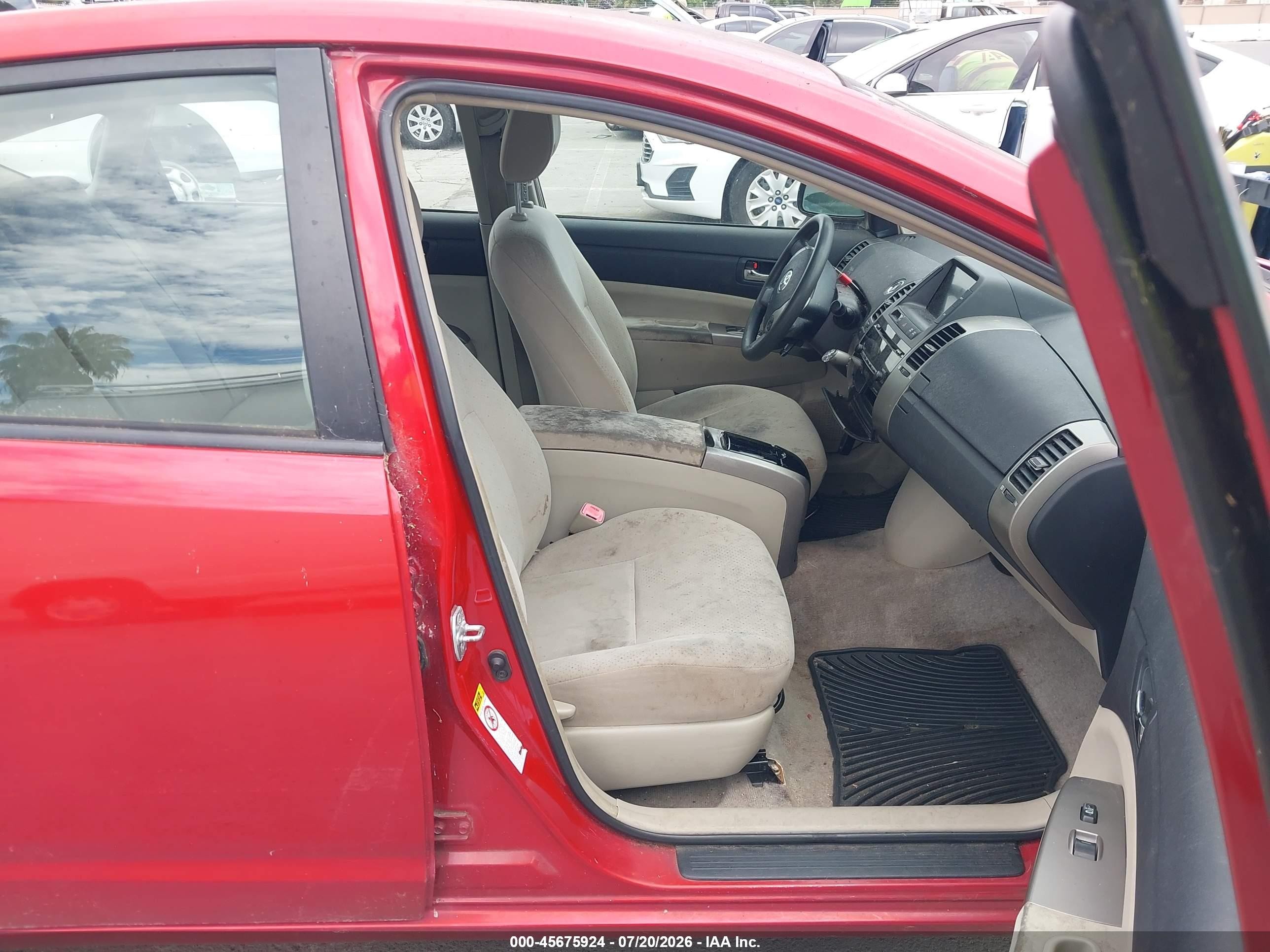 2009 Toyota Prius   Red vin: JTDKB20U093491134
