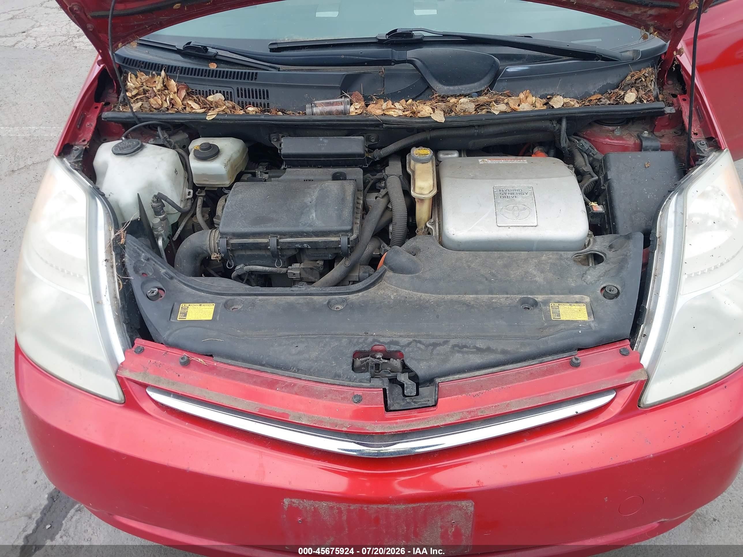 2009 Toyota Prius   Red vin: JTDKB20U093491134
