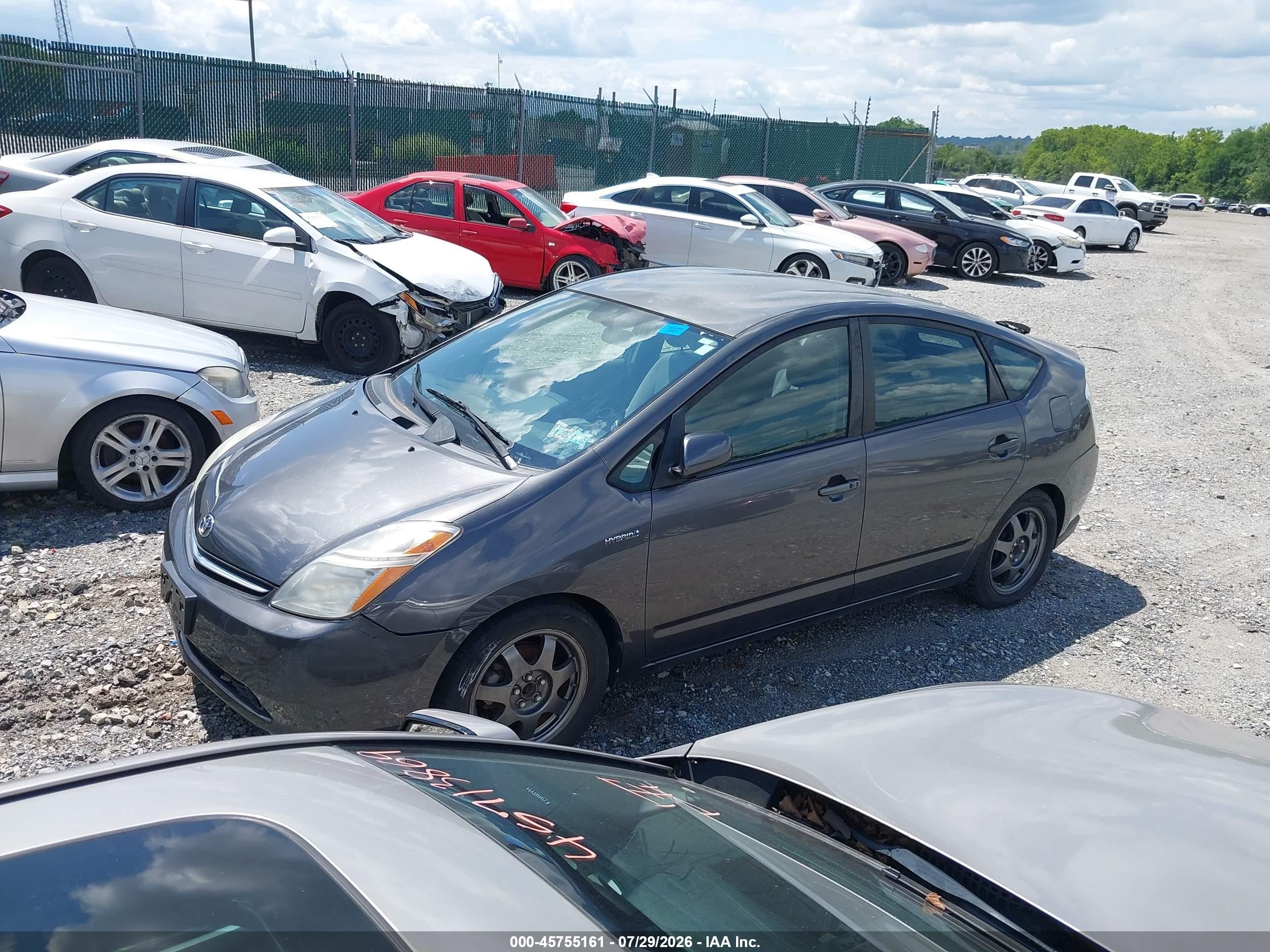 2009 Toyota Prius Touring Gray vin: JTDKB20U093491182