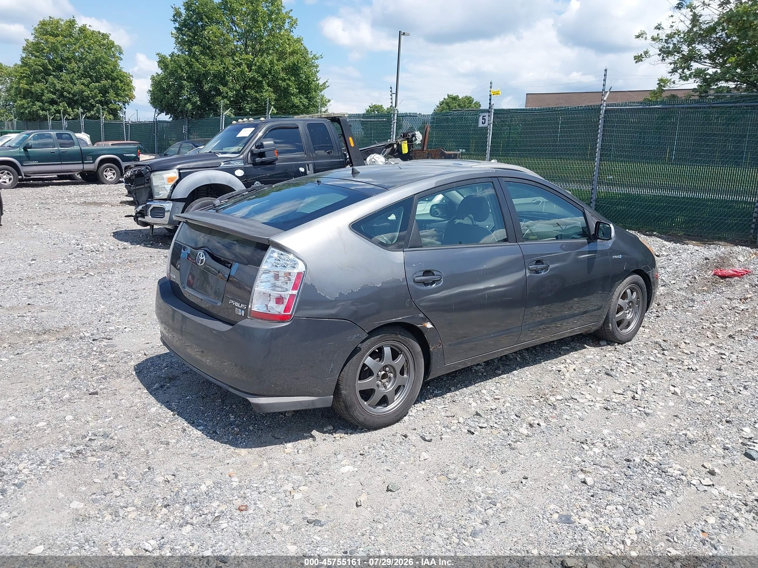 2009 Toyota Prius Touring Gray vin: JTDKB20U093491182